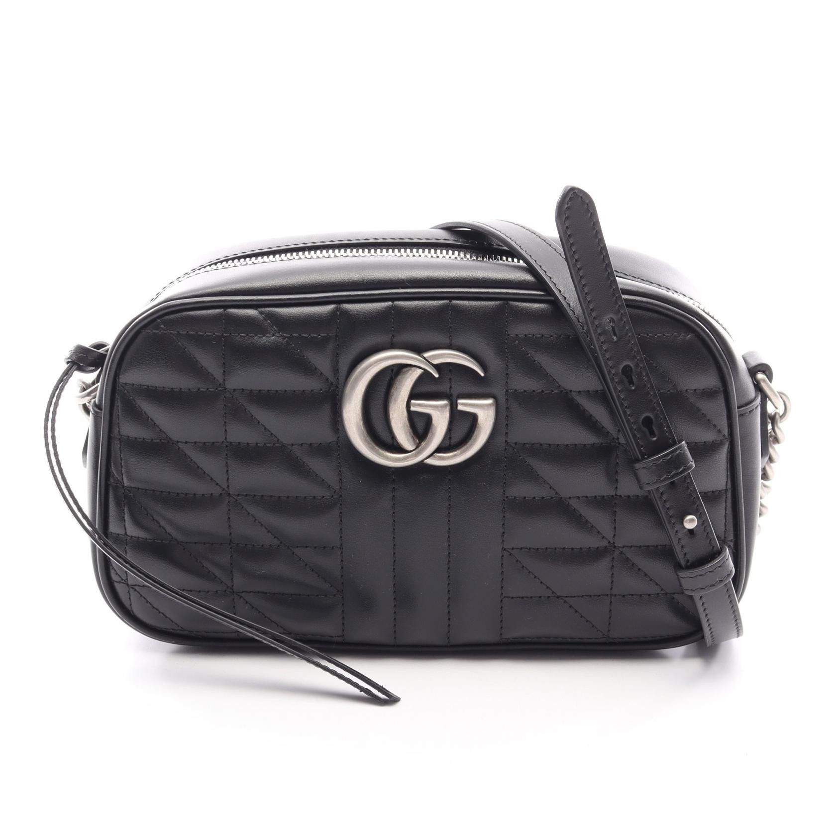 Gucci Gucci Gucci GG Marmont Leather Shoulder Bag Leather Shoulder Bag 447632 DUTY FREE for USA Size ONE SIZE - 1 Thumbnail