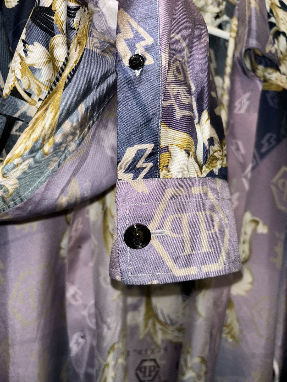 Philipp Plein Silk Shirt Dandy LS New Baroque Size US L / EU 52-54 / 3 - 5 Thumbnail