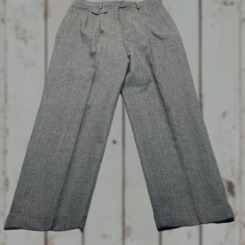 Ralph Lauren Lauren Ralph Lauren 100% Worsted Wool Dress Pants Women's 14 Lined Straight Leg Size 36" / US 14 / IT 50 - 1 Thumbnail