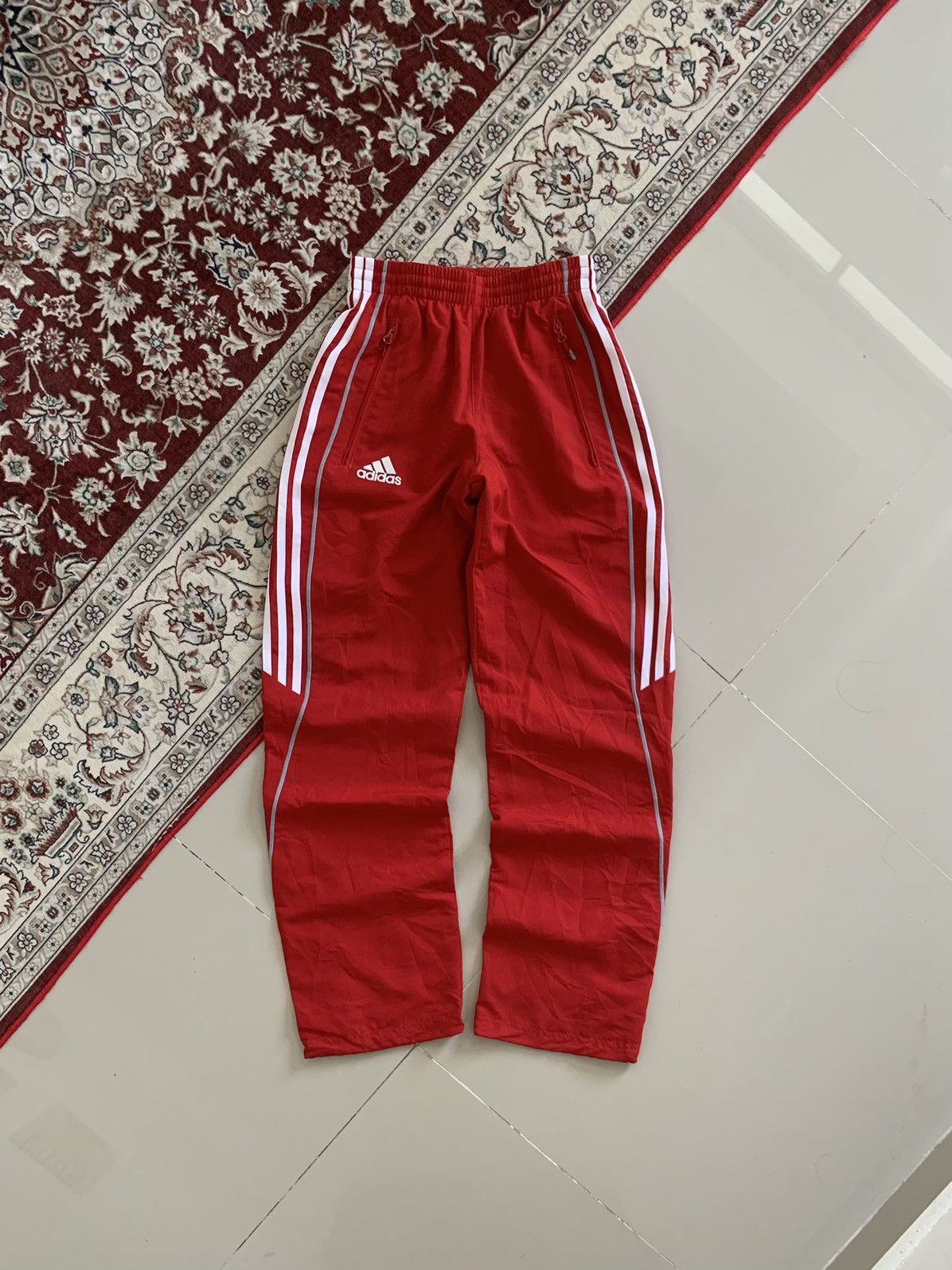 パンツ 00s adidas nylon wide pants y2k teck red パンツ 00s adidas nylon wide pants y2k teck red Vintage