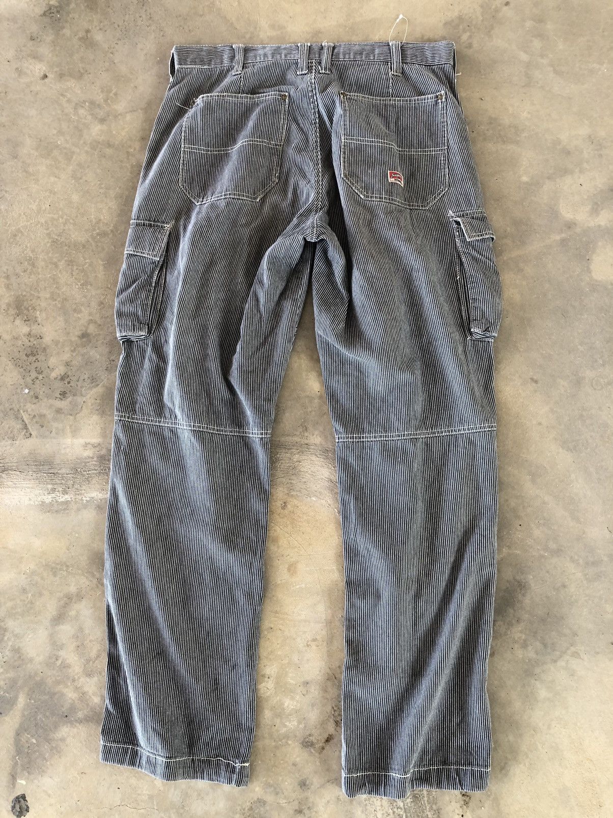 Japanese Brand × Vintage Vintage DOGMAN Small Stripe Cargo Pant Size US 35 - 4 Thumbnail
