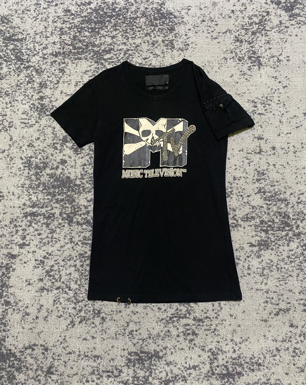 Y2k Roen x Mtv ifsixwasnine skull tshirt