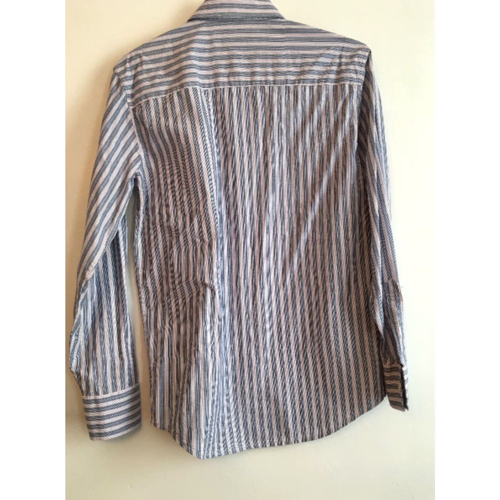 Vintage Aéropostale Shirt Slim Fit Men’s Button Up Blue Pink Striped 100% Cotton Small Size US S / EU 44-46 / 1 - 5 Thumbnail