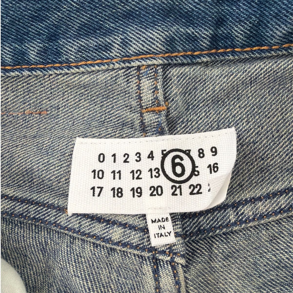 Maison Margiela MM6 Maison Margiela Blue Mid-Rise Straight Jeans Size 25 Size 33" - 5 Thumbnail