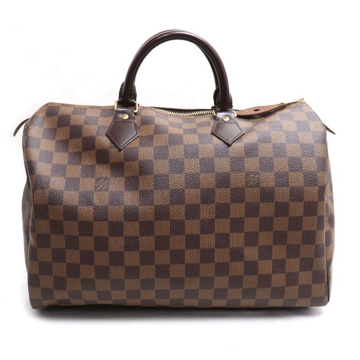 Louis Vuitton Louis Vuitton Louis Vuitton Speedy 35 Damier Boston Bag Textile Travel Bag N41523 DUTY FREE for USA Size ONE SIZE - 1 Thumbnail