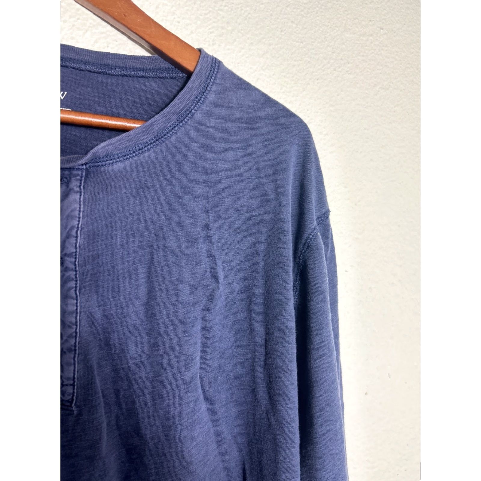 J.Crew J.CREW Shirt Mens XXL Long Sleeve Button-Up Navy Blue Cotton Size US XXL / EU 58 / 5 - 7 Thumbnail