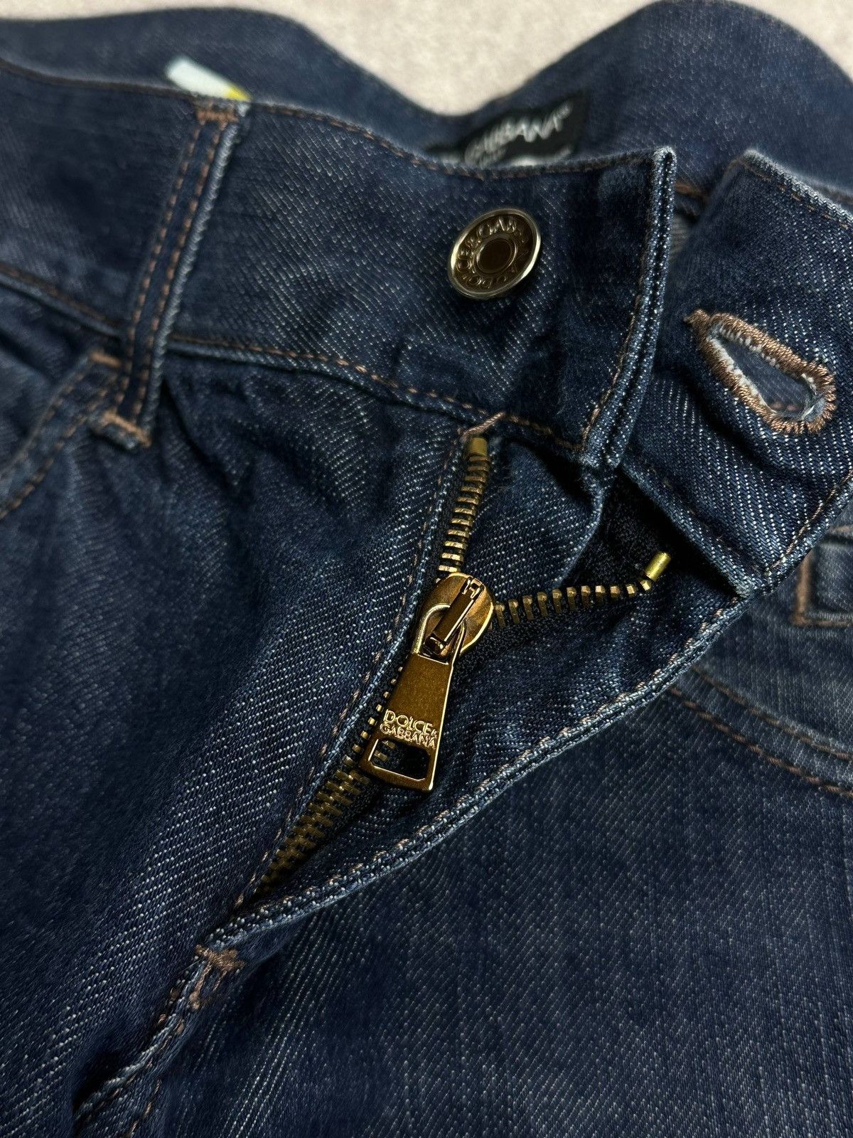 Dolce & Gabbana Vintage Dolce Gabbana Metal Logo Blue Denim Jeans Pants 30 Size US 30 / EU 46 - 6 Thumbnail