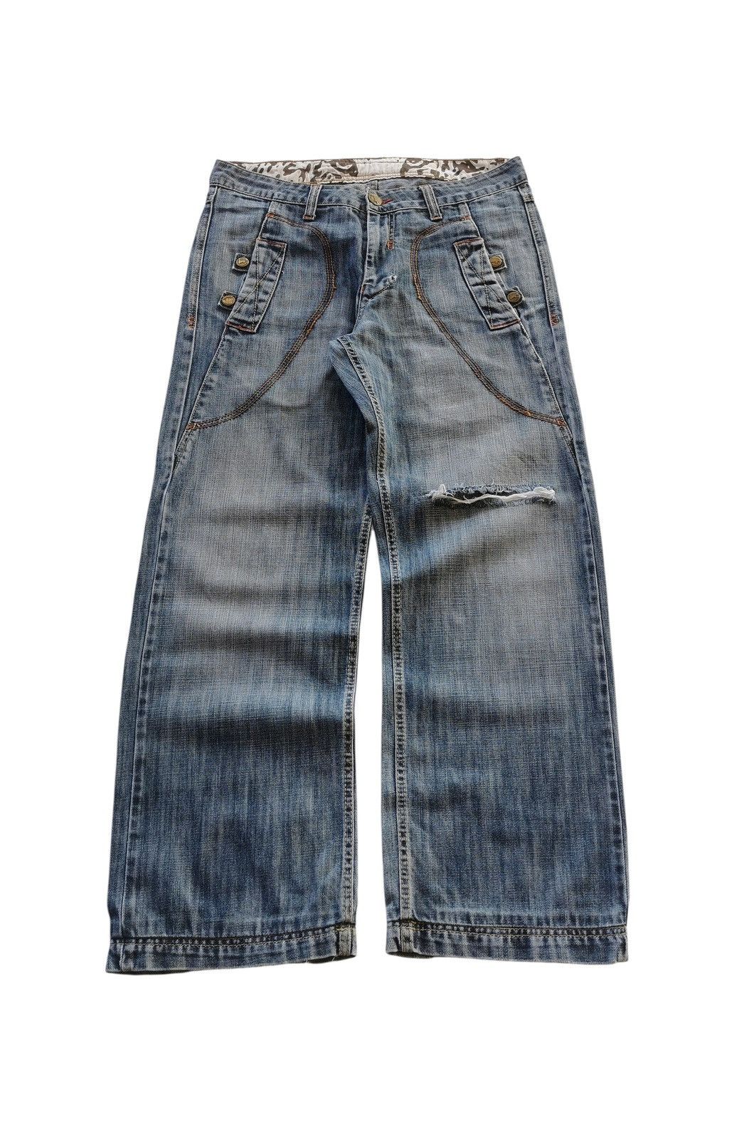 Jean Leopard Baggy Jeans Size US 34 / EU 50 - 1 Thumbnail