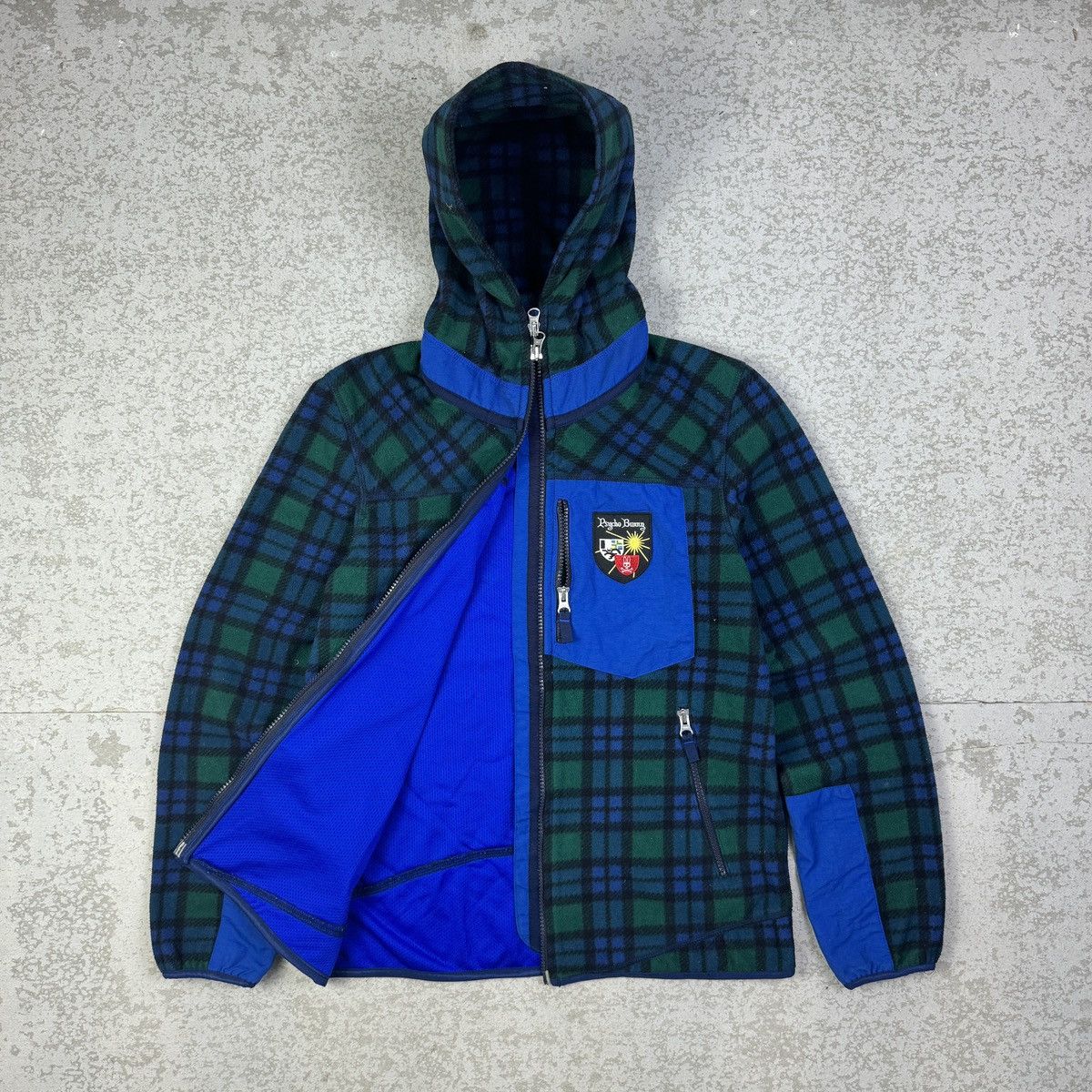 Psycho Bunny Psycho Bunny Plaid Fleece Hoodie Size M / US 6-8 / IT 42-44 - 2 Thumbnail