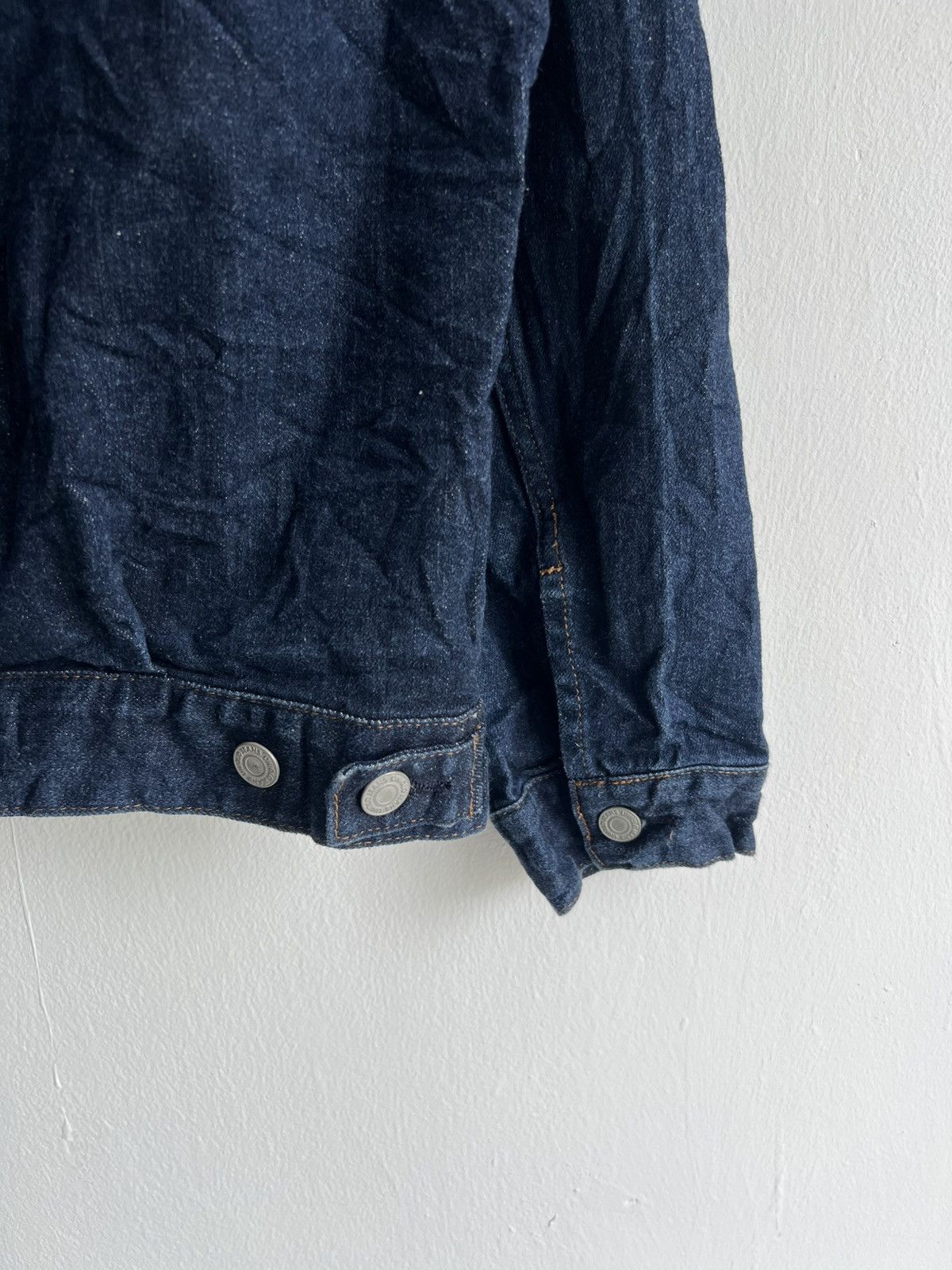 Kaihara Denim 2nd Style Double Pocket Pleated Indigo Blue Denim Jacket UT Size US L / EU 52-54 / 3 - 5 Thumbnail