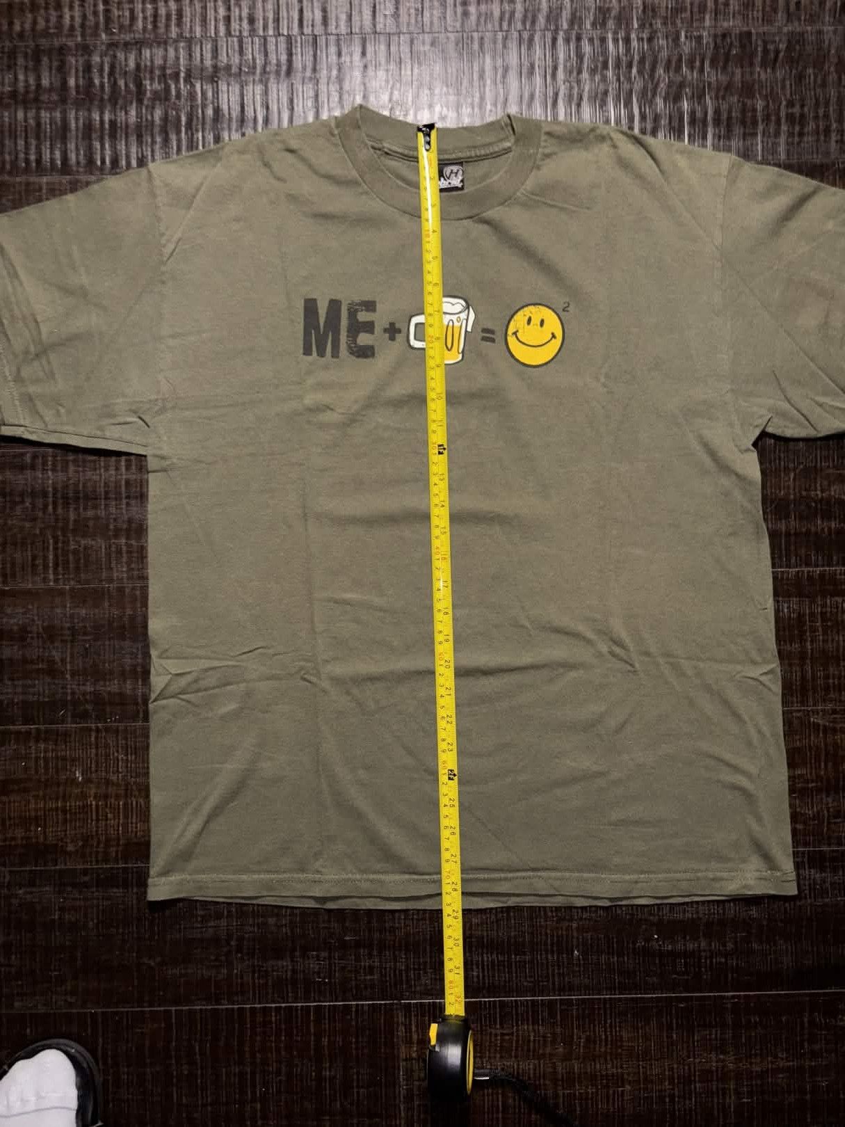 Vintage Y2K Me PLUS Beer Equals Happy Shirt Size US XL / EU 56 / 4 - 5 Thumbnail
