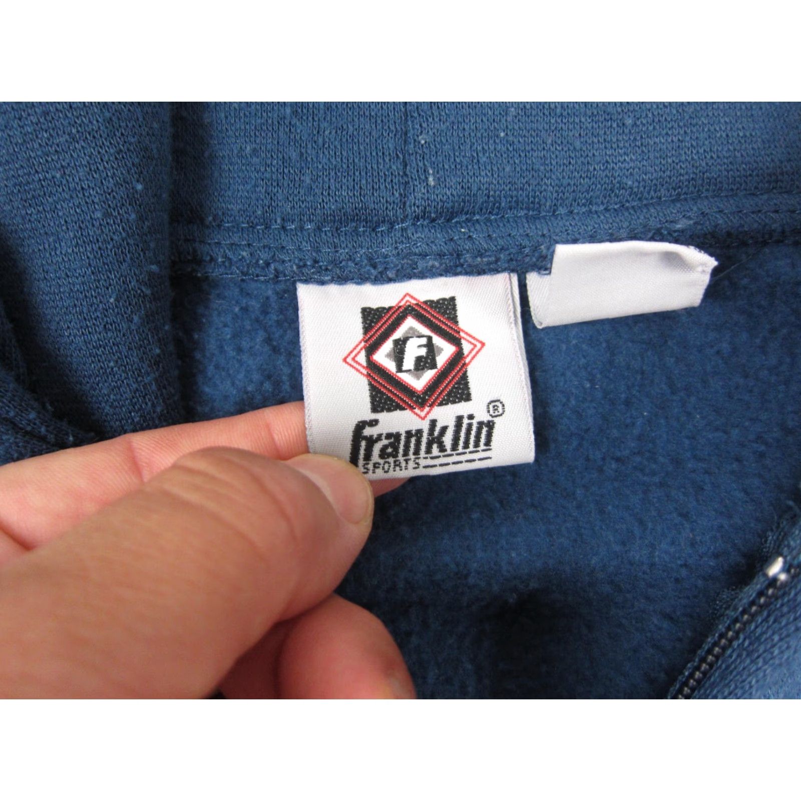 Vintage VINTAGE Franklin Hoodie Men L Blue Full Zip Fleece Sweatshirt 90s Logo Size US L / EU 52-54 / 3 - 4 Thumbnail