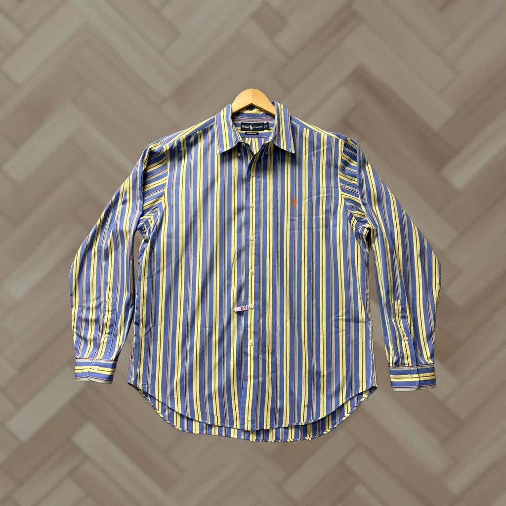 Polo Ralph Lauren Ralph Lauren Button-Up Shirt Mens XL Classic Plaid Blue Yellow Long Sleeve Button-Down Collared Casual Size US XL / EU 56 / 4 - 1 Thumbnail
