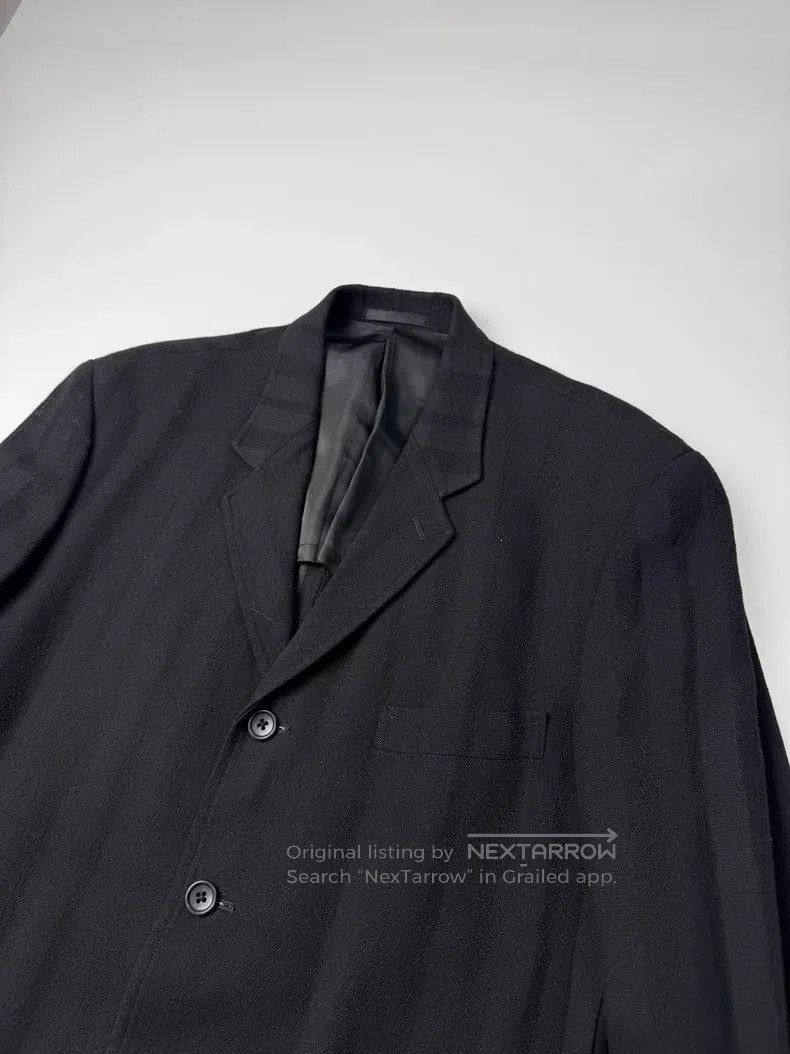 Yohji Yamamoto YOHJI YAMAMOTO Black striped blazer Size US M / EU 48-50 / 2 - 2 Thumbnail