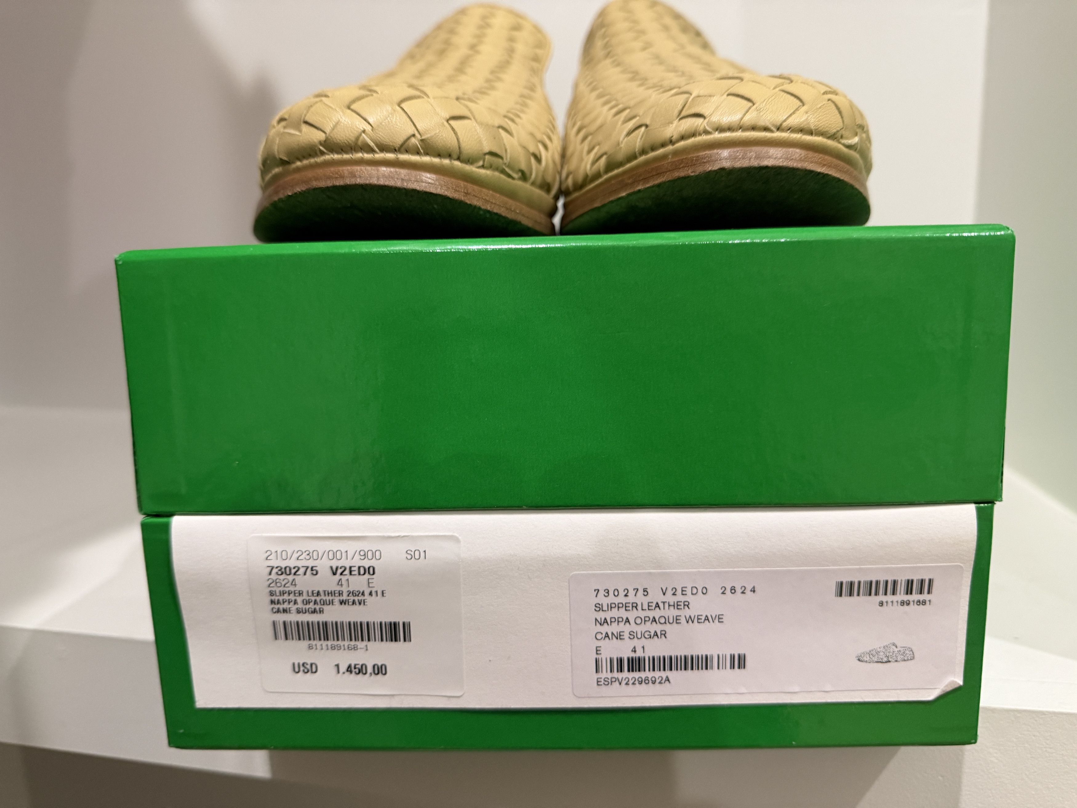 Bottega Veneta Bottega Veneta Opaque Weave Leather Shoes in Cane Sugar 40.5 Size US 7.5 / EU 40-41 - 10 Thumbnail