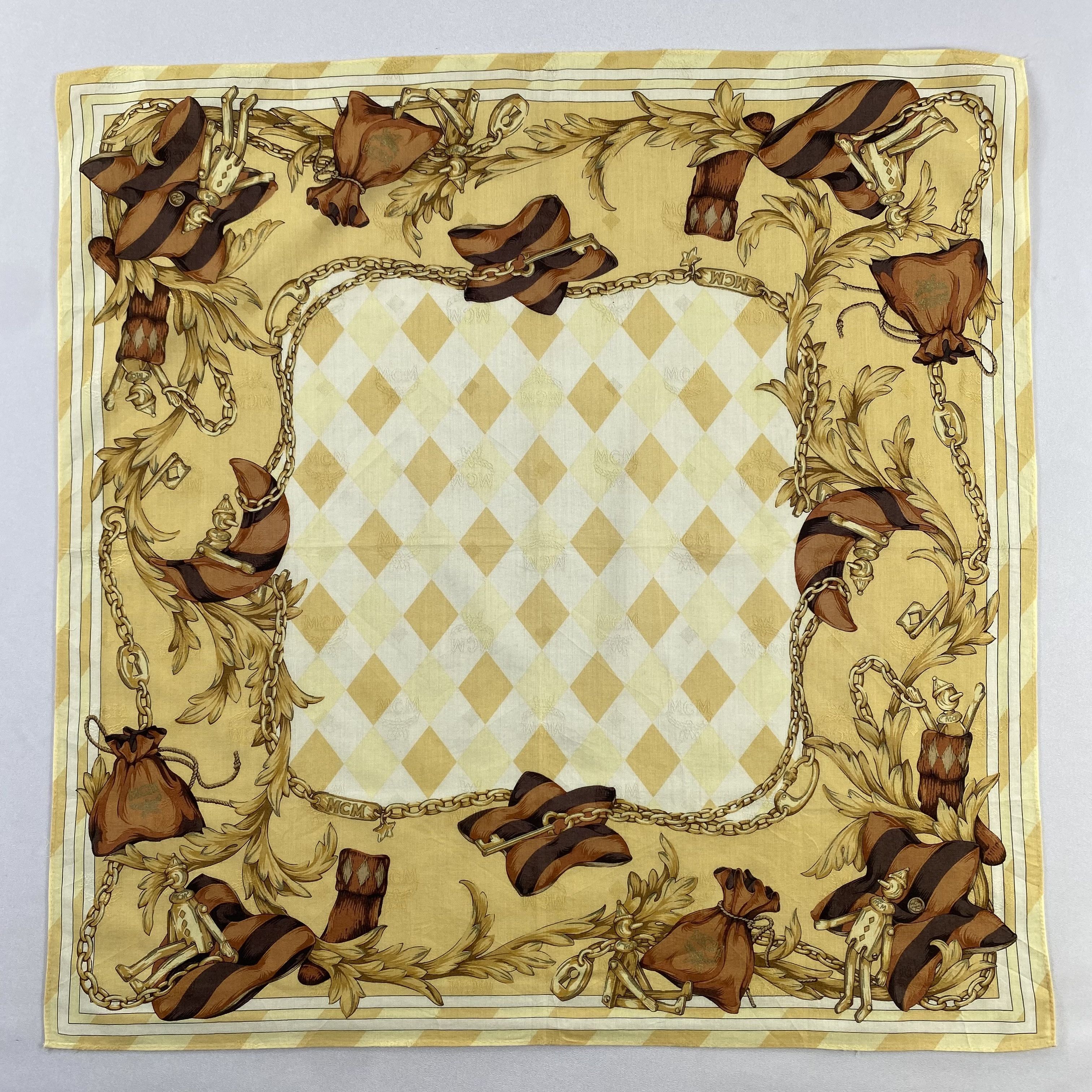 MCM × Vintage MCM Neckerchief / Bandana / Handkerchief-P1482 Size ONE SIZE - 1 Thumbnail