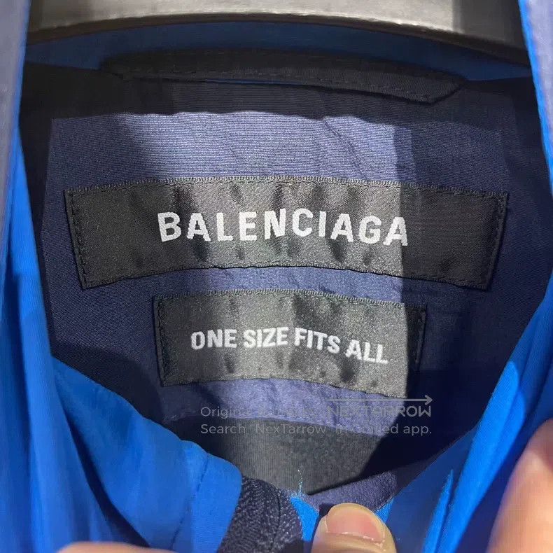 Balenciaga Balenciaga Embroidered Windbreaker Blue Jacket Zipper Spor Size US XS / EU 42 / 0 - 6 Thumbnail