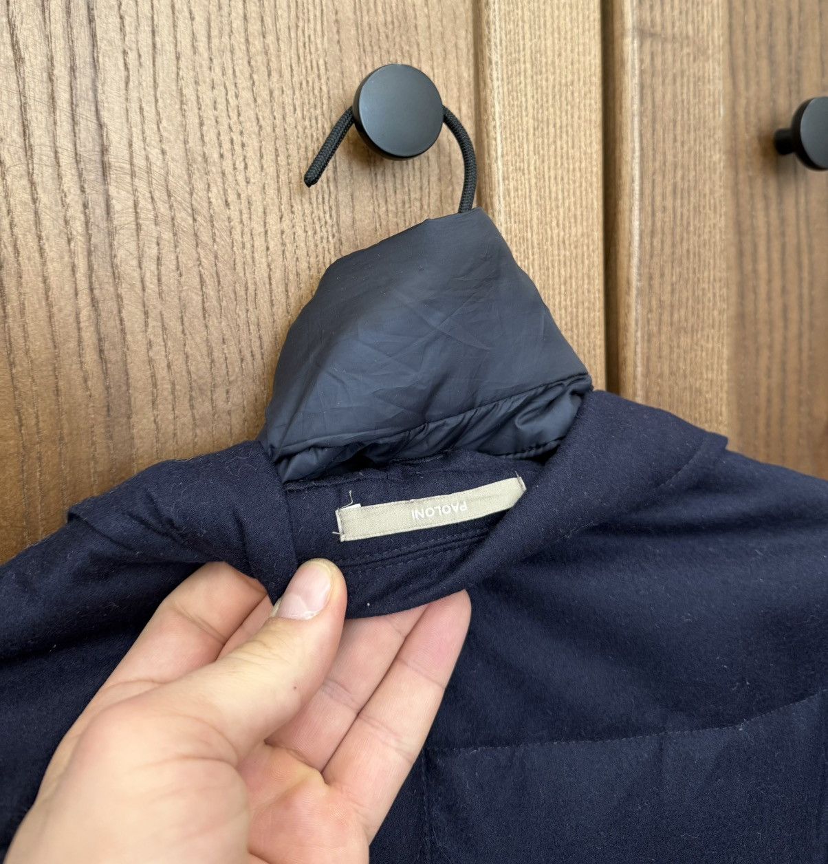 Paoloni Paoloni Quarantasei Navy Blue Wool Coat Jacket Size US S / EU 44-46 / 1 - 16 Thumbnail