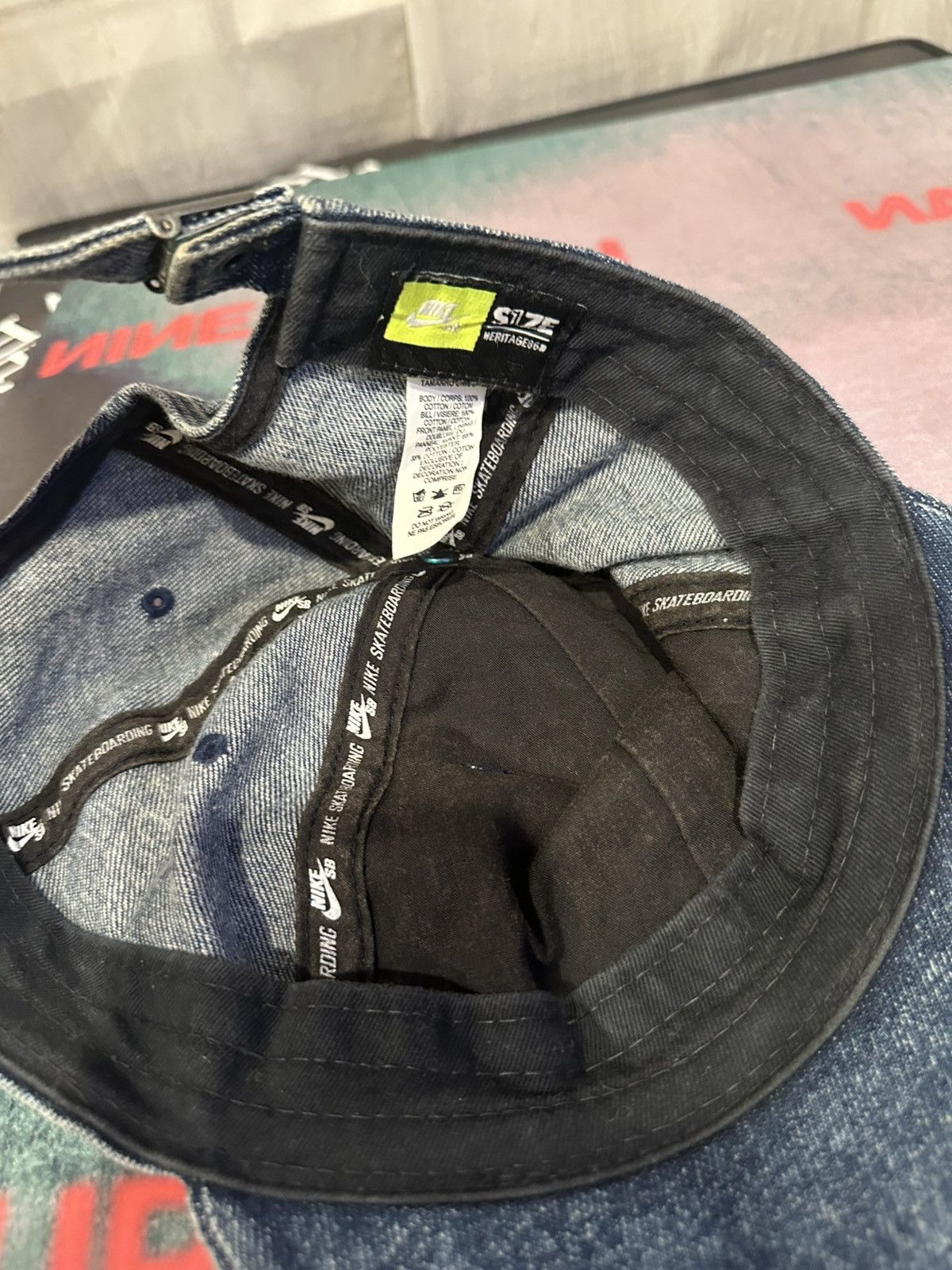 Nike SB Denim Hat Size ONE SIZE - 3 Thumbnail