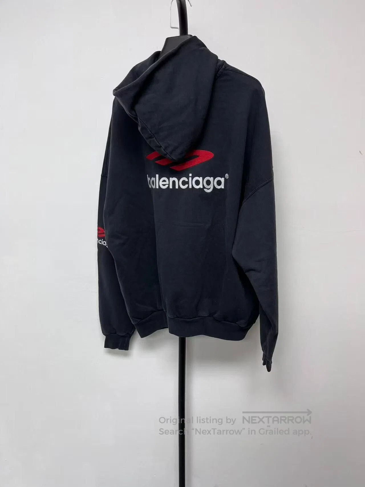 Balenciaga balenciaga graphic print hooded casual sweatshirt. Size US M / EU 48-50 / 2 - 2 Thumbnail