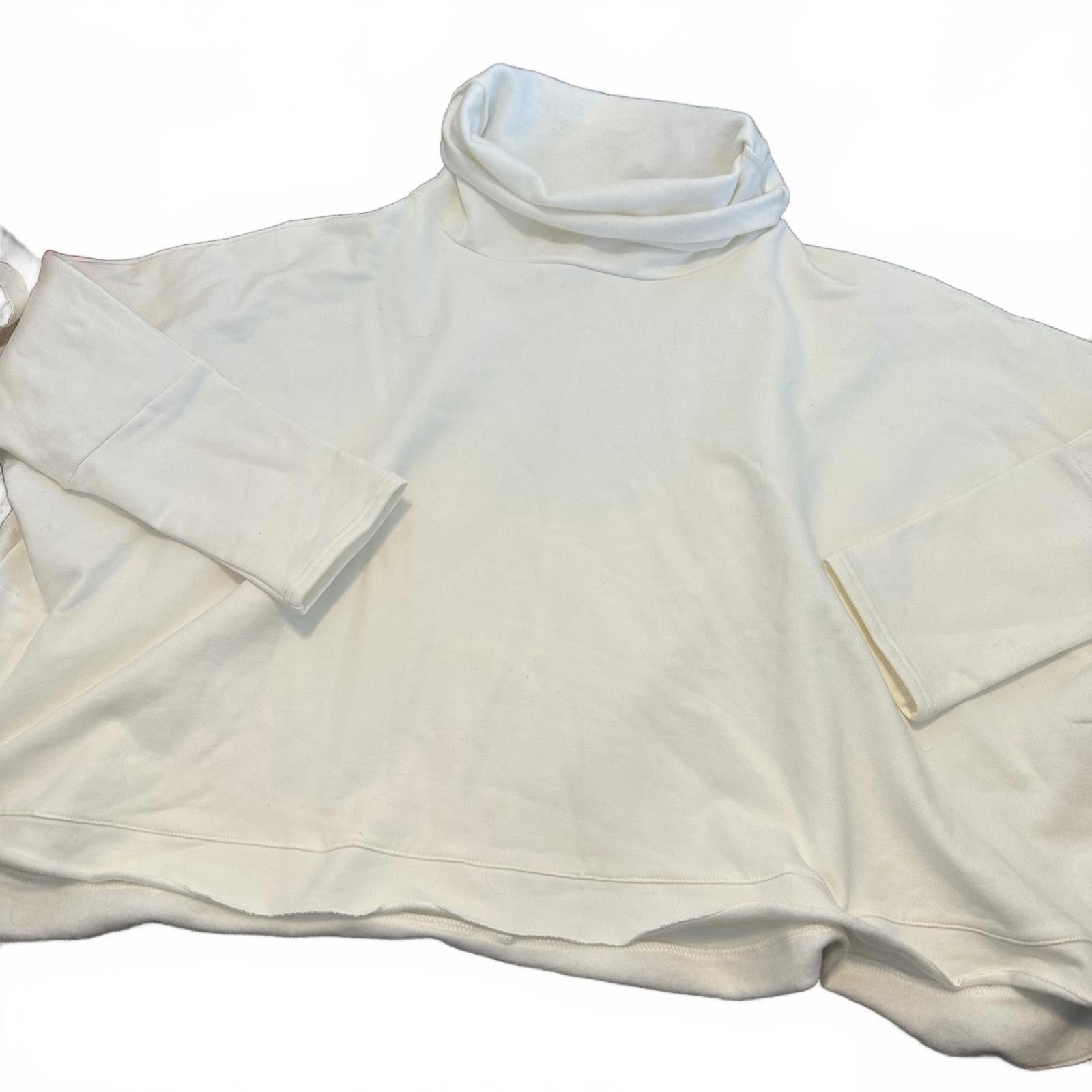 Designer VICI Kylie Off-White Cowl Neck Dolman Sweater - Large Size L / US 10 / IT 46 - 1 Thumbnail