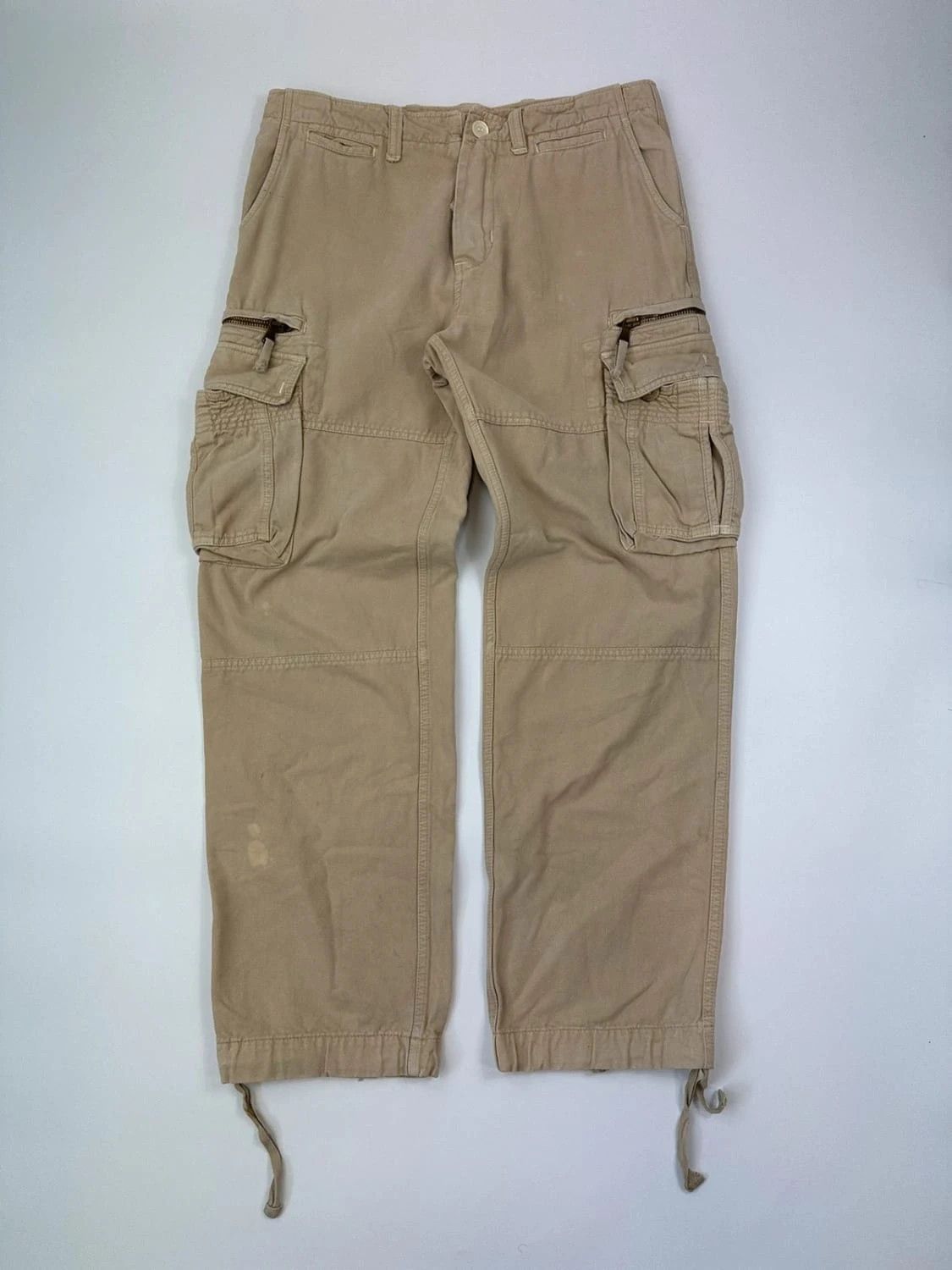 Dolce & Gabbana Dolce Gabbana SS2007 Beige Cargo Pants Plaque Baggy Size US 32 / EU 48 - 1 Thumbnail