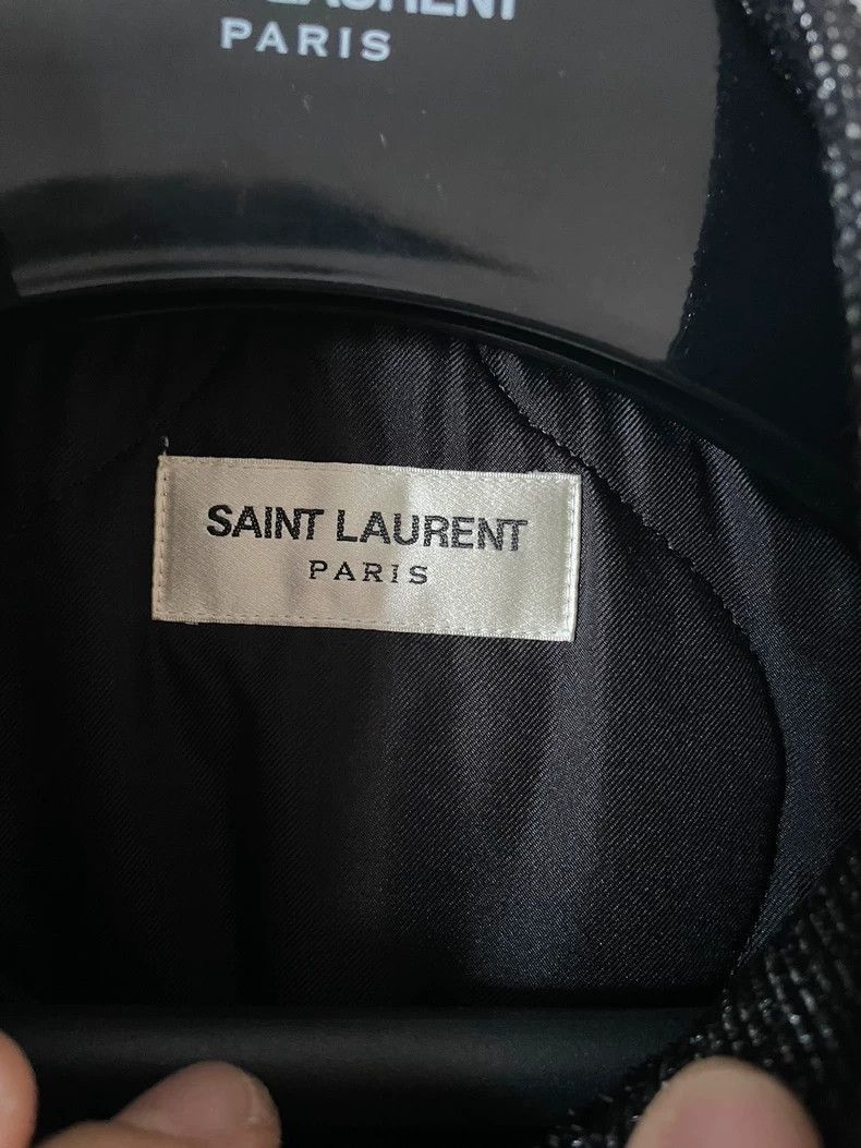 Saint Laurent Paris Saint Laurent Paris 17fw poster style reflective velvet jac Size US S / EU 44-46 / 1 - 2 Thumbnail
