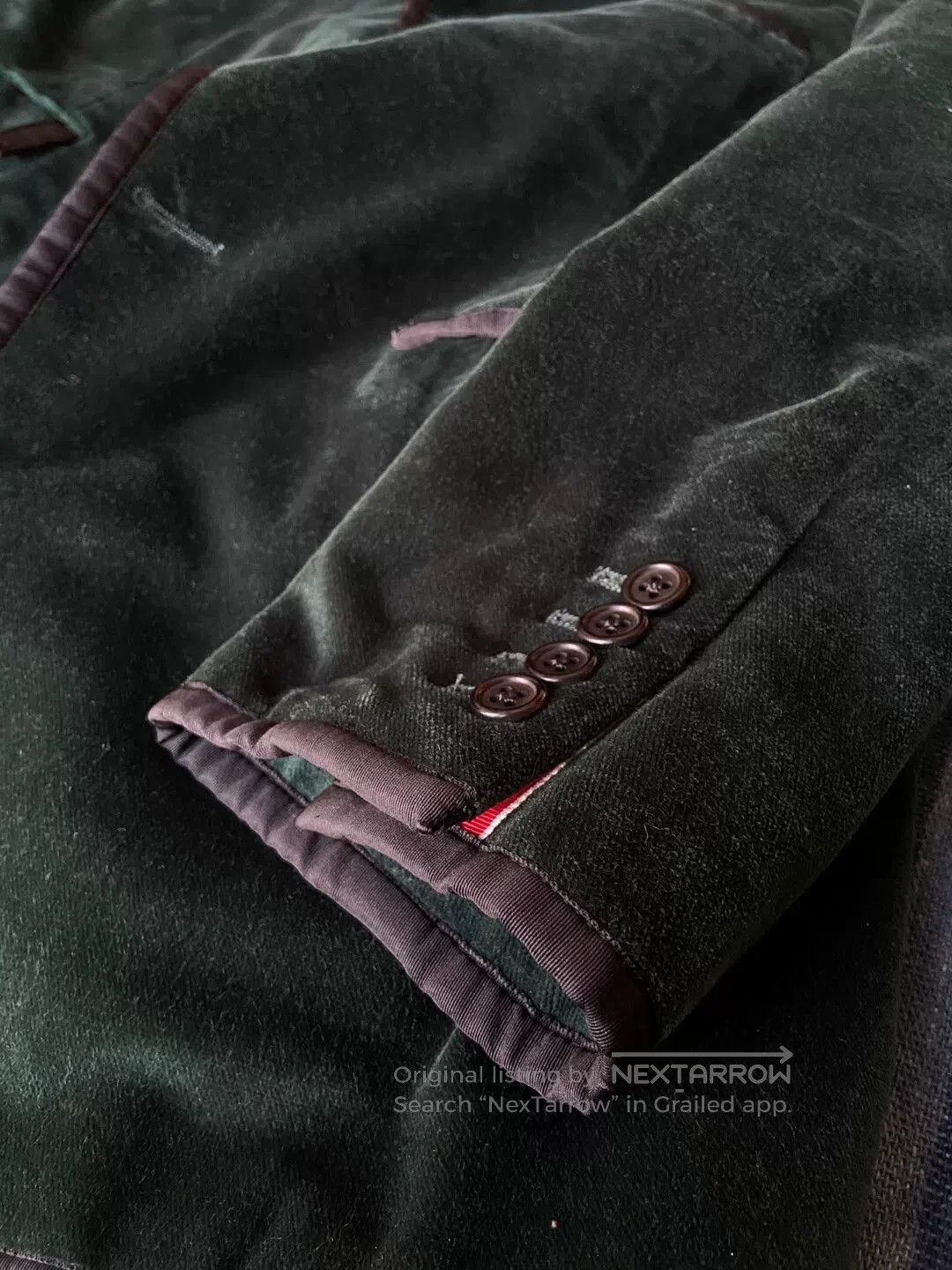 Thom Browne thom browne green velvet tuxedo jacket. Size US M / EU 48-50 / 2 - 2 Thumbnail