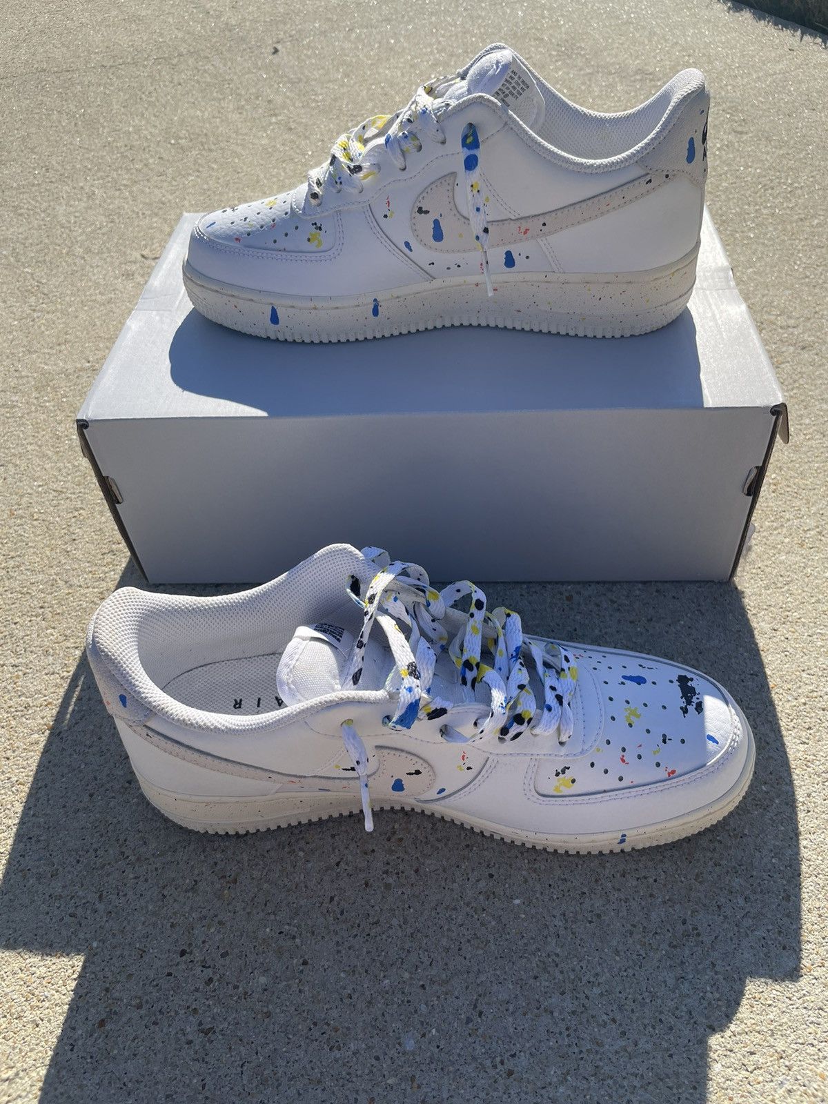 Nike Nike Air Force 1 “ LV8 Paint Splatter” Size US 8 / EU 41 - 6 Thumbnail