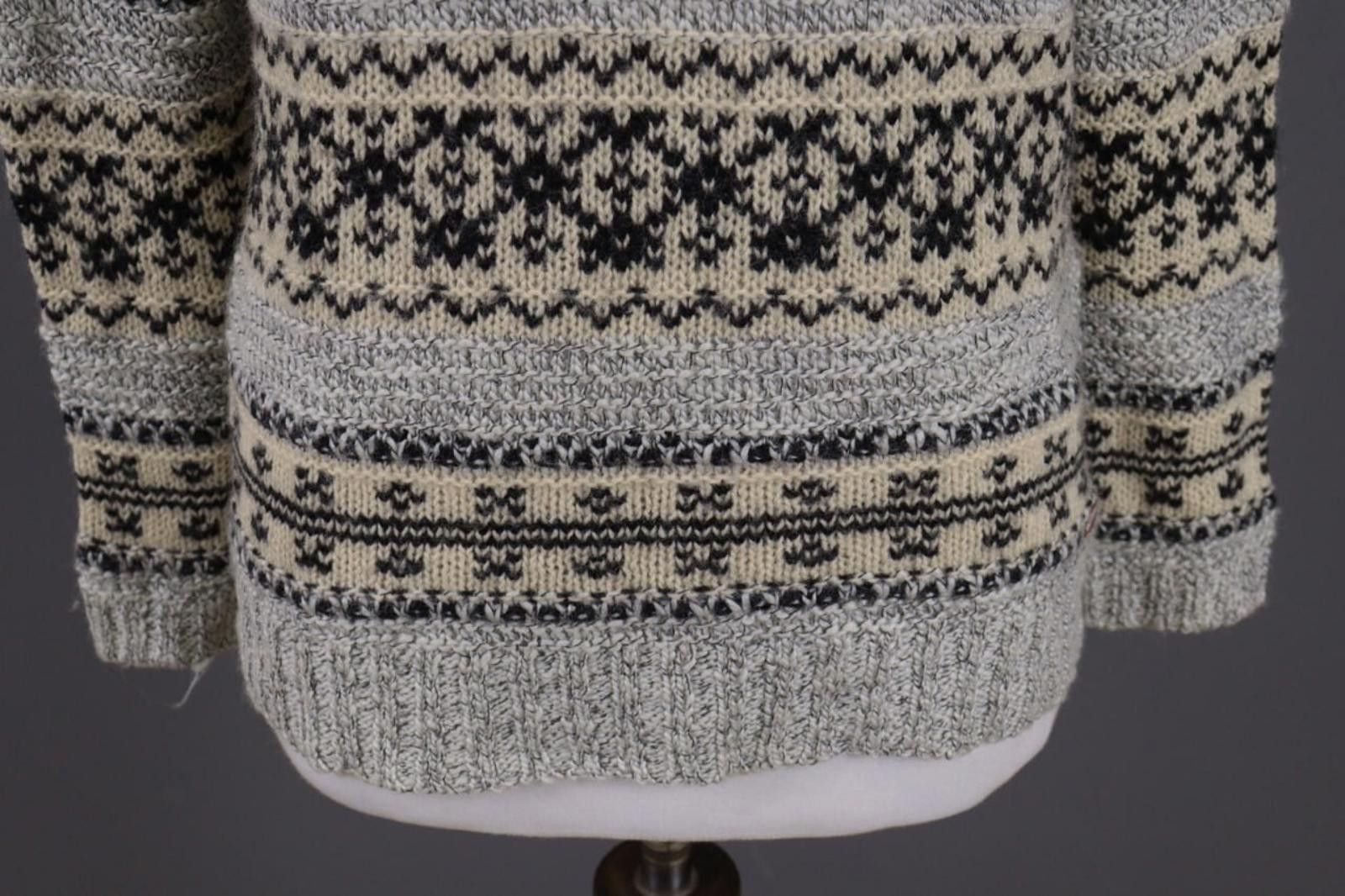 Napapijri Napapijri Gray Fair Isle Wool Knit Jumper Sweater Size M Size M / US 6-8 / IT 42-44 - 3 Thumbnail
