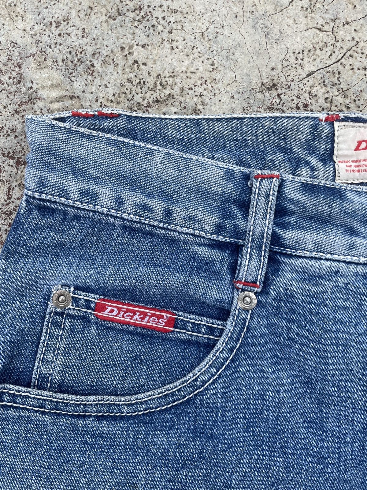 Dickies Rare 90s Dickies Jorts Pants Embroidery Vintage Denim Short Size US 30 / EU 46 - 8 Thumbnail