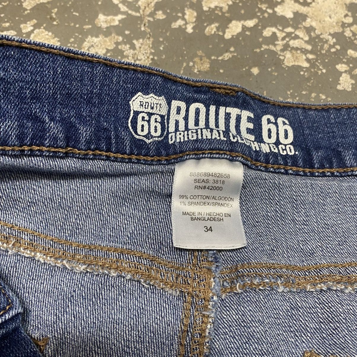 Other Vintage Route 66 Blue Y2K Baggy Shorts Jorts Size US 34 / EU 50 - 9 Thumbnail