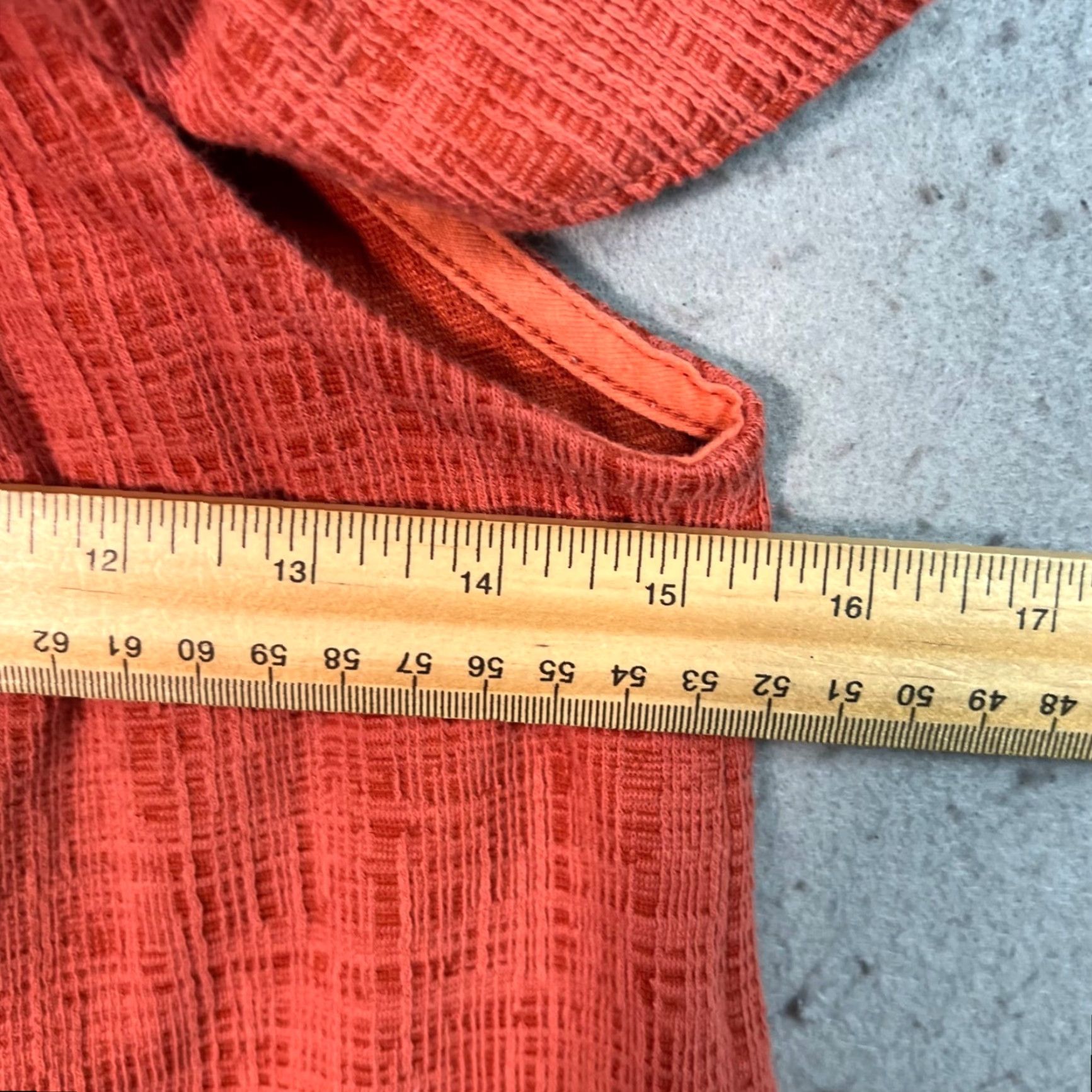 Madewell VINTAGE Madewell Off-Shoulder Button-Down Dress Orange Womens XS Dress Size XS / US 0-2 / IT 36-38 - 5 Thumbnail