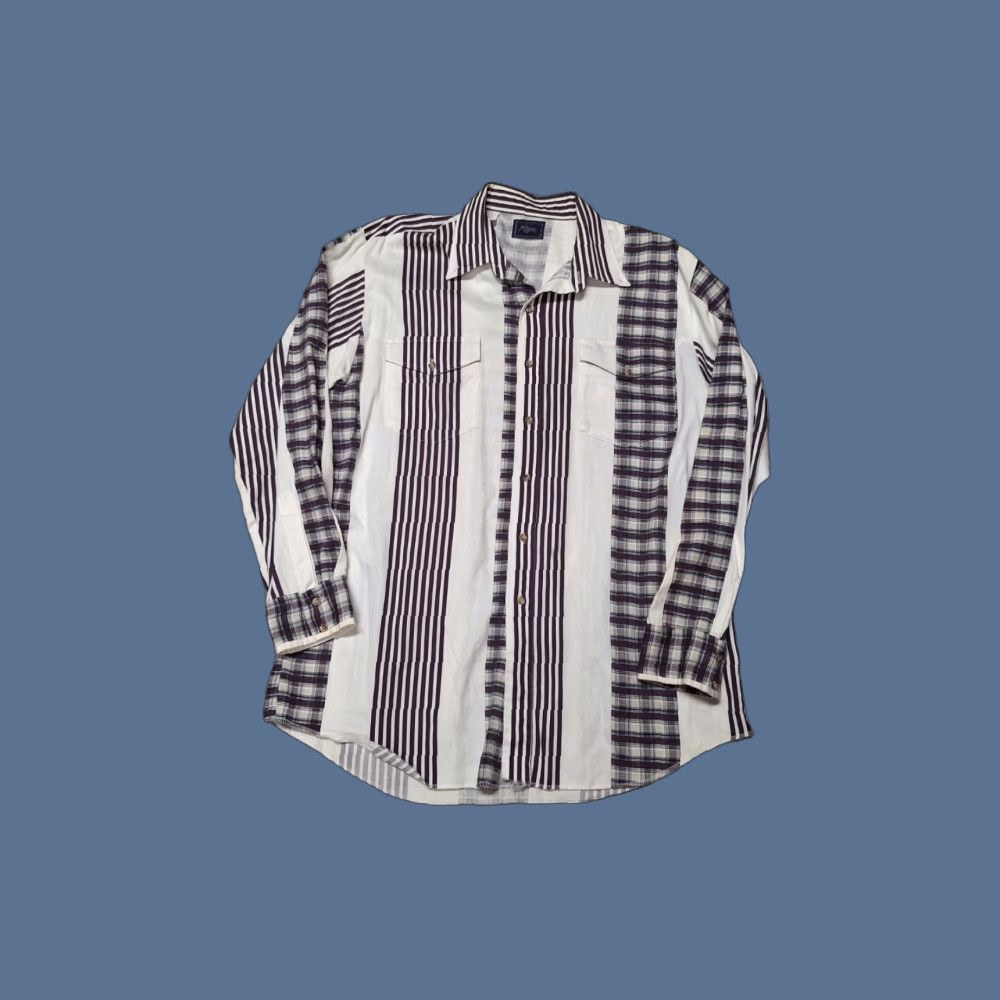 Roper VTG Roper Rodeo Blue Shirt Mens XL Striped Western Button-Up Collared Cowboy USA Size US XL / EU 56 / 4 - 1 Thumbnail