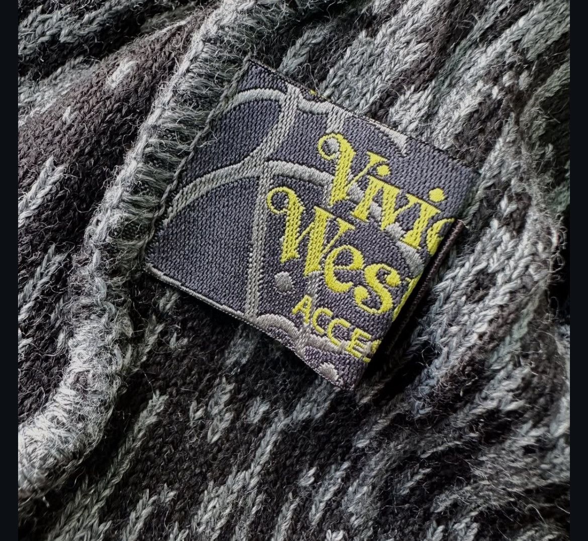 Vivienne Westwood Vivienne Westwood Orb Iconic Logo Pattern Wool Knit Beanie Size ONE SIZE - 4 Thumbnail