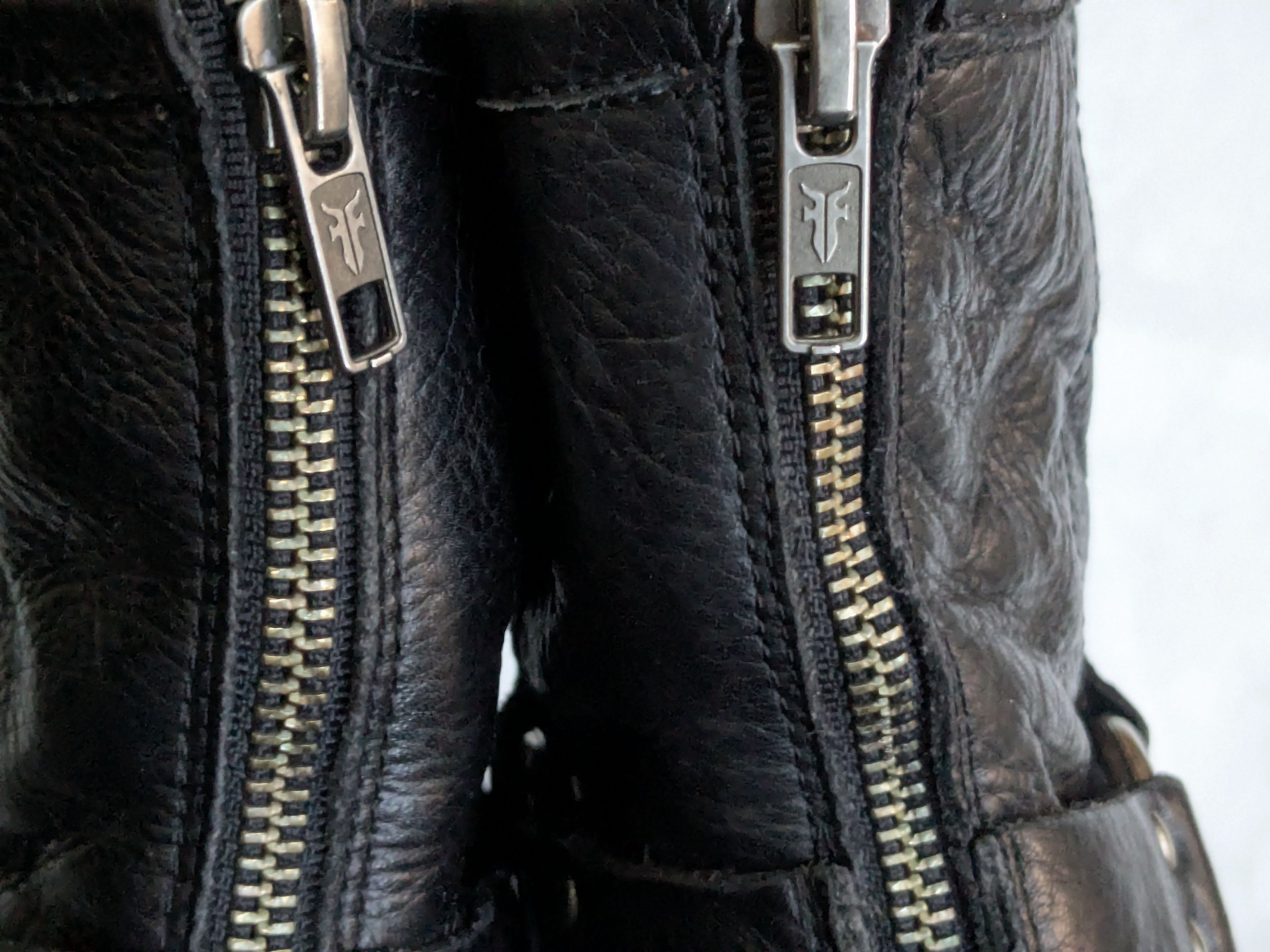 Frye Frye Harness Boots Black 7 Leather Back Zip Size US 7 / EU 40 - 12 Thumbnail