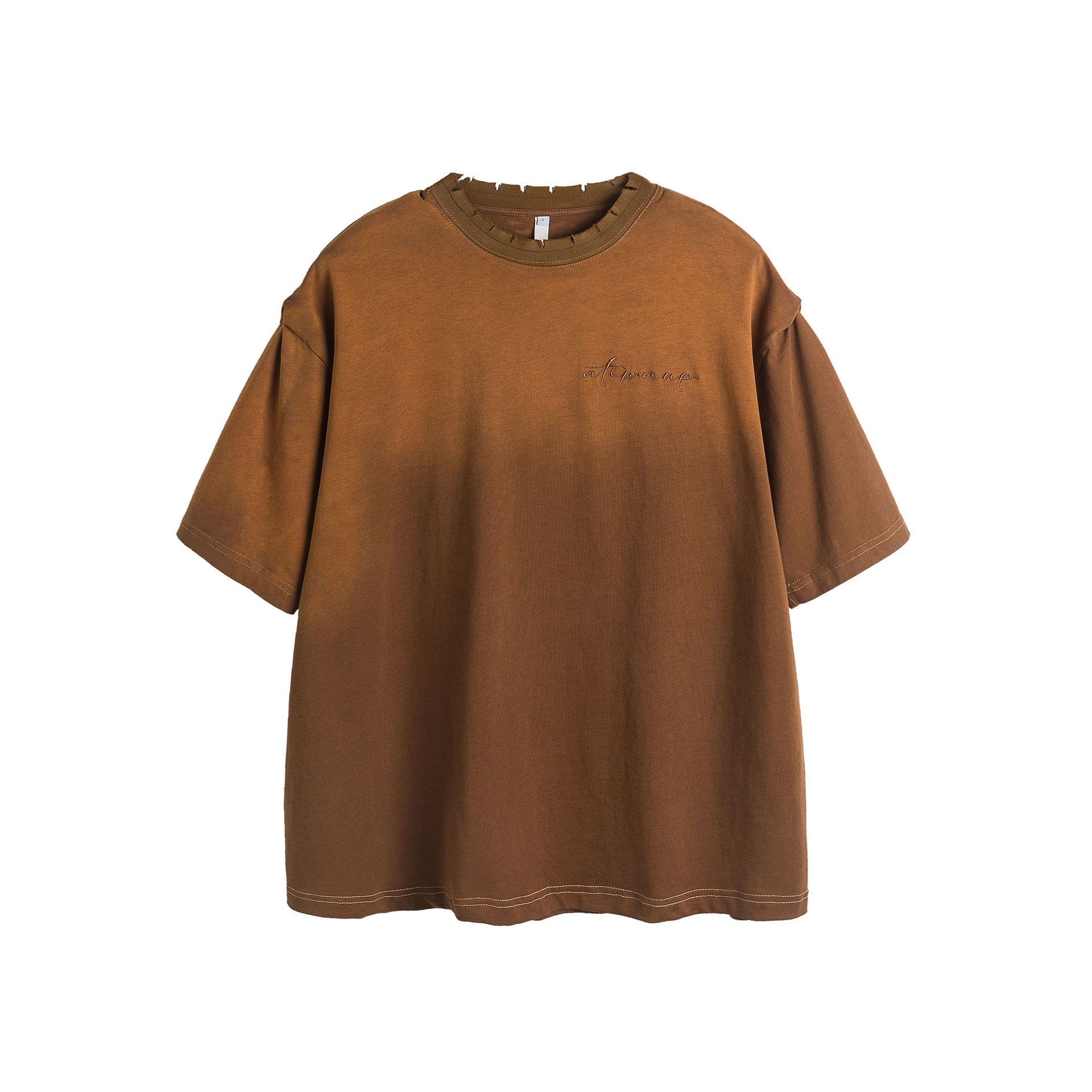 Japanese Brand × Vintage Retro men's loose versatile letter gradient washed t-shirt Size US M / EU 48-50 / 2 - 1 Thumbnail