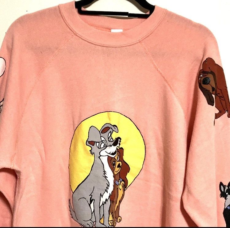 Vintage VTG Tultex 2X DISNEY Lady & The Tramp NOSTALGIC Sweat Shirt Size XXL / US 16-18 / IT 52-54 - 3 Thumbnail