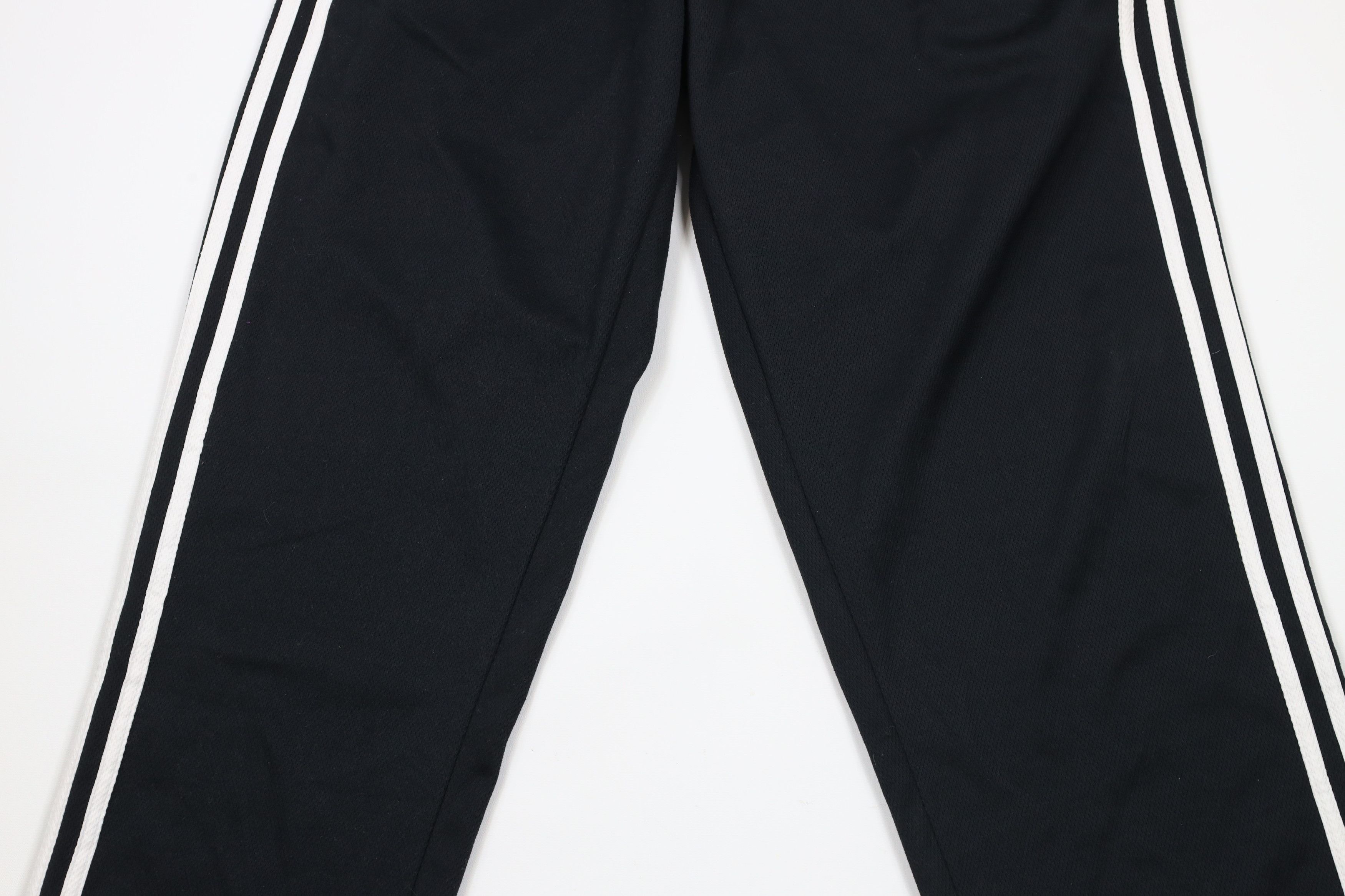 Adidas × Vintage Vintage 90s Y2K Adidas Flared Wide Leg Knit Pants Black Size 30" / US 8 / IT 44 - 3 Thumbnail