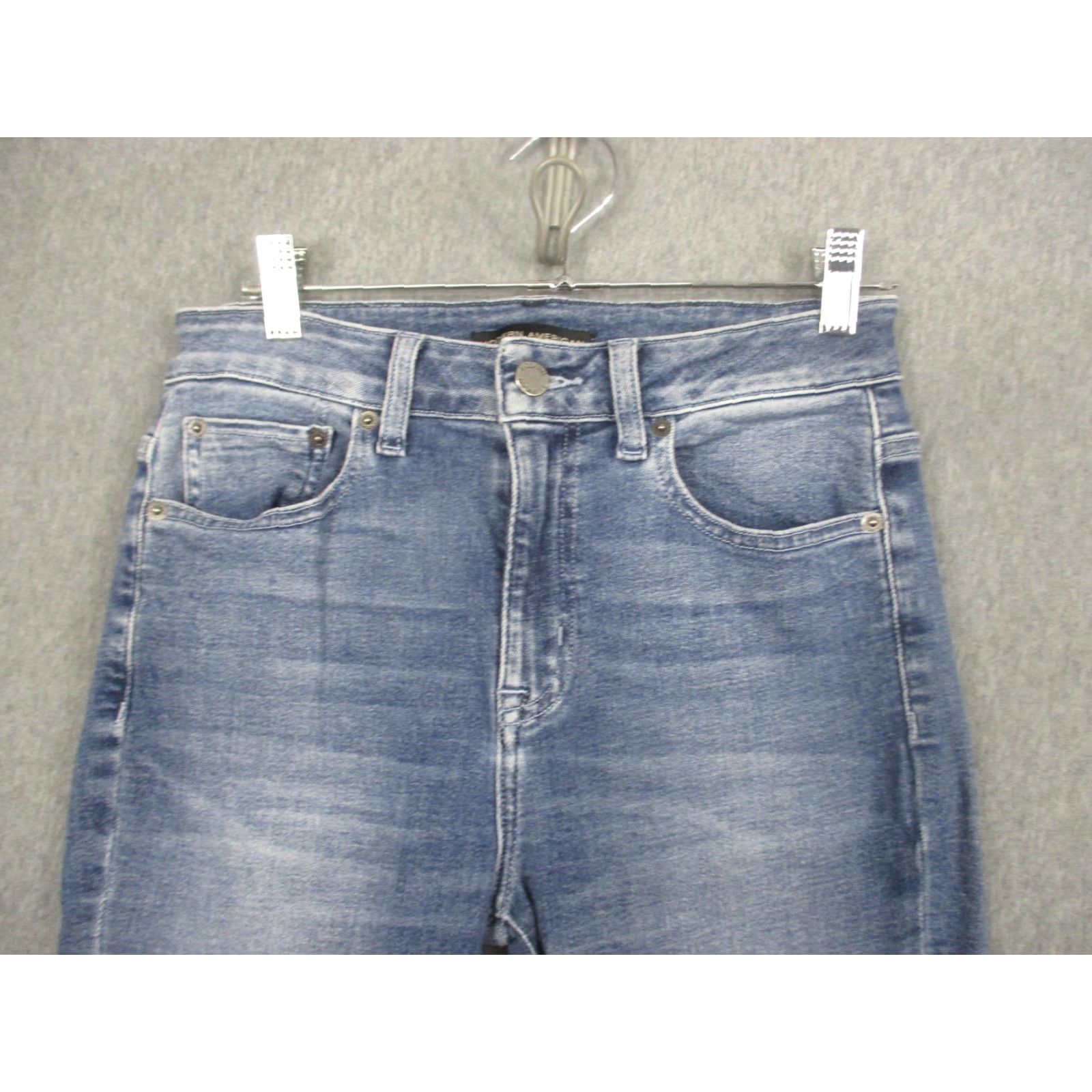 Vintage VINTAGE? No. Modern American Blue Denim Jeans Womens 27 Slim Skinny High Ankle Karma Soho 90s? Size 27" / US 4 / IT 40 - 2 Thumbnail
