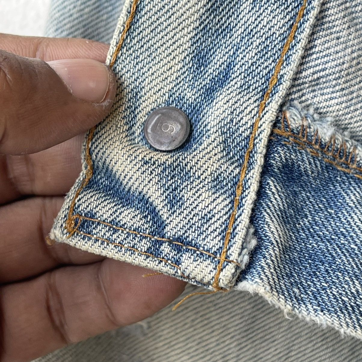 Levi's Thrashed 70s Levi’s 501 REDLINE Selvedge Reworked DenimSkirt Size 29" - 11 Thumbnail