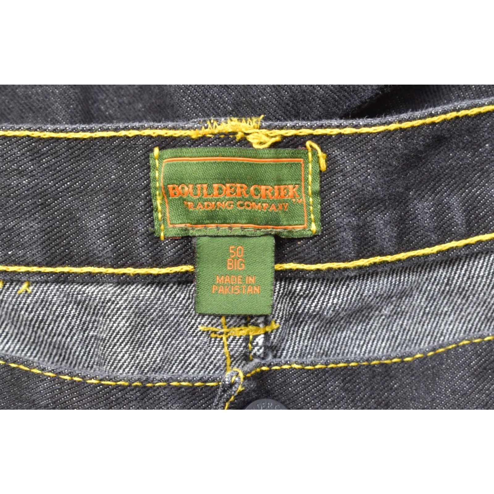 CO Boulder Creek Trading Co Men's Cargo Shorts Dark Wash 50 Big & Tall Denim Cotton Flat Front Zip Pockets Outdoor Casual Shorts Size US 34 / EU 50 - 8 Thumbnail