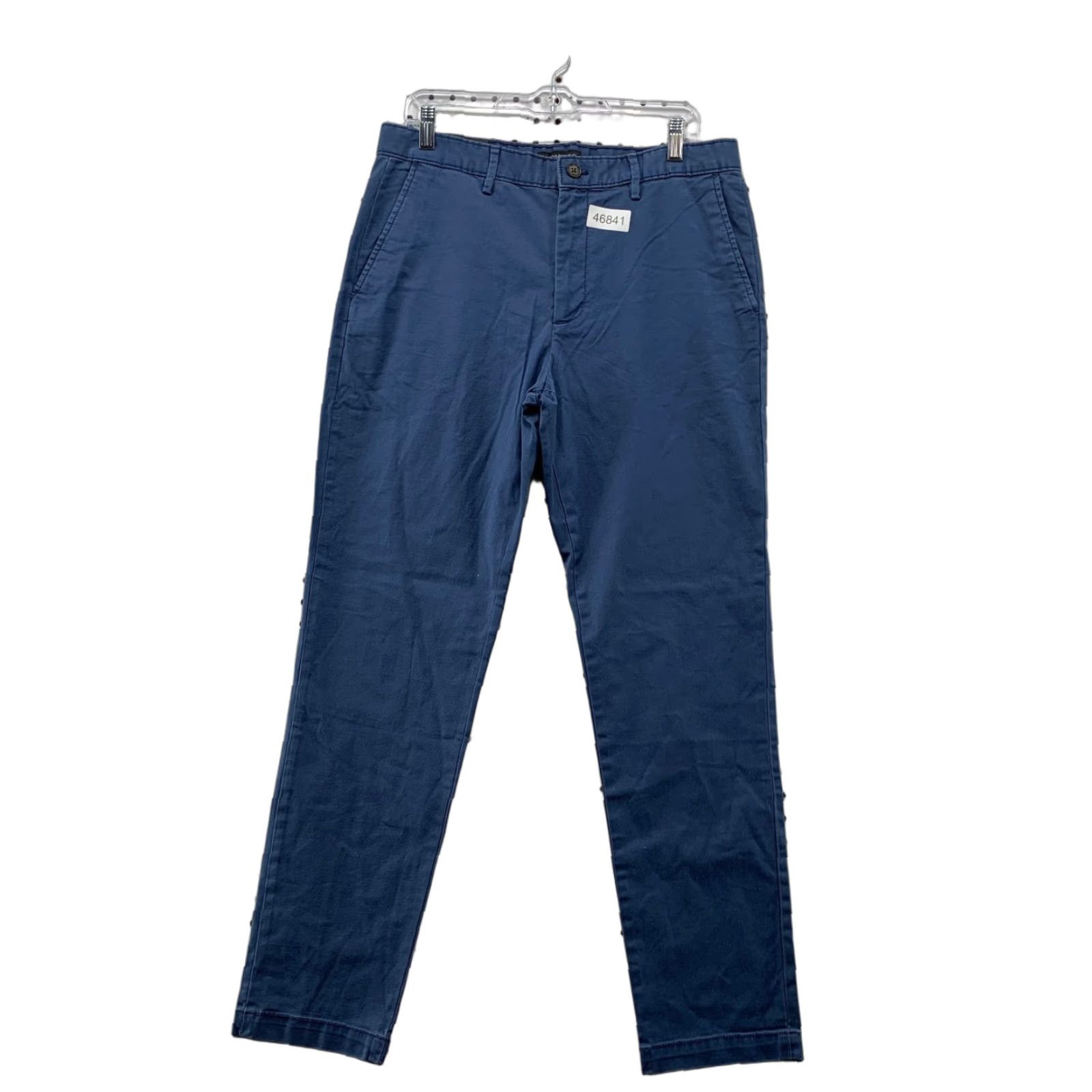 Banana Republic VINTAGE Banana Republic Chino Pants Mens 33x32 Blue Slim Fit Cotton Work School Size US 33 - 1 Thumbnail