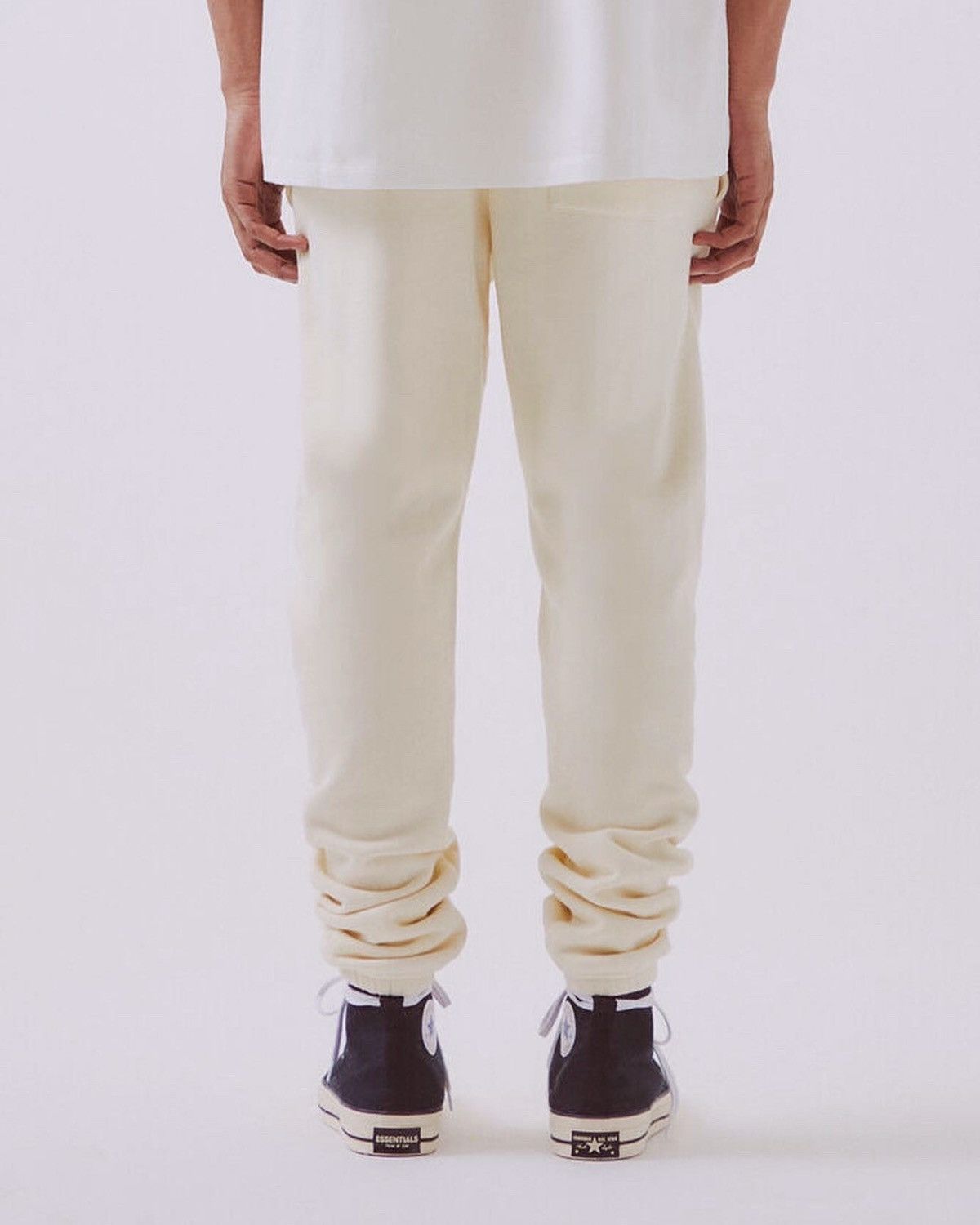 Essentials 2018 OG Fear Of God Essentials Cream Sweatpants Size US 34 / EU 50 - 5 Thumbnail