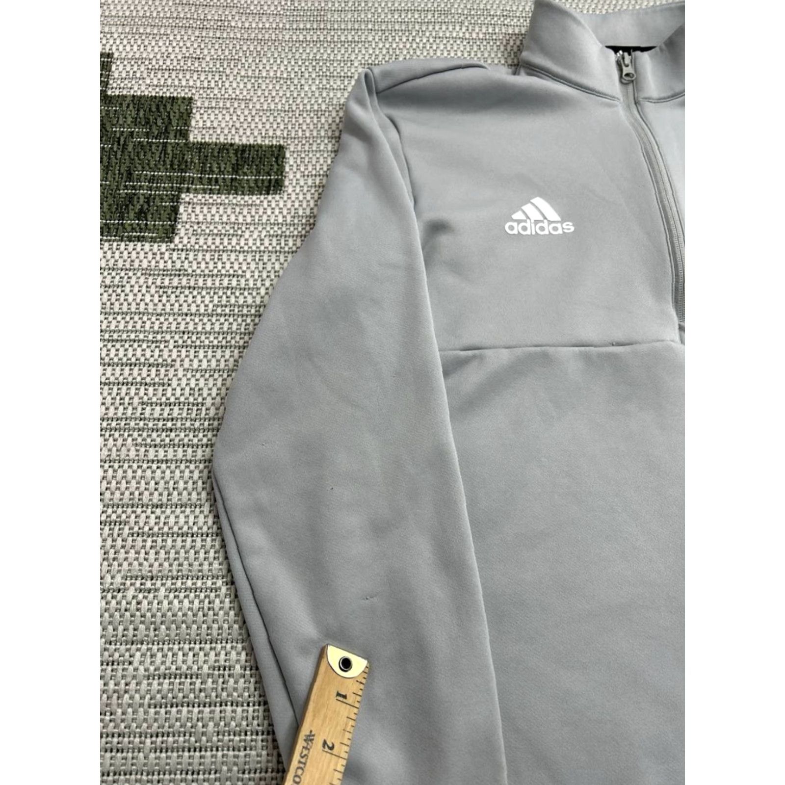 Adidas Adidas Sweatshirt Mens Small Gray Aeroready Bison Logo Fleece Lined Half Zip Size US S / EU 44-46 / 1 - 7 Thumbnail