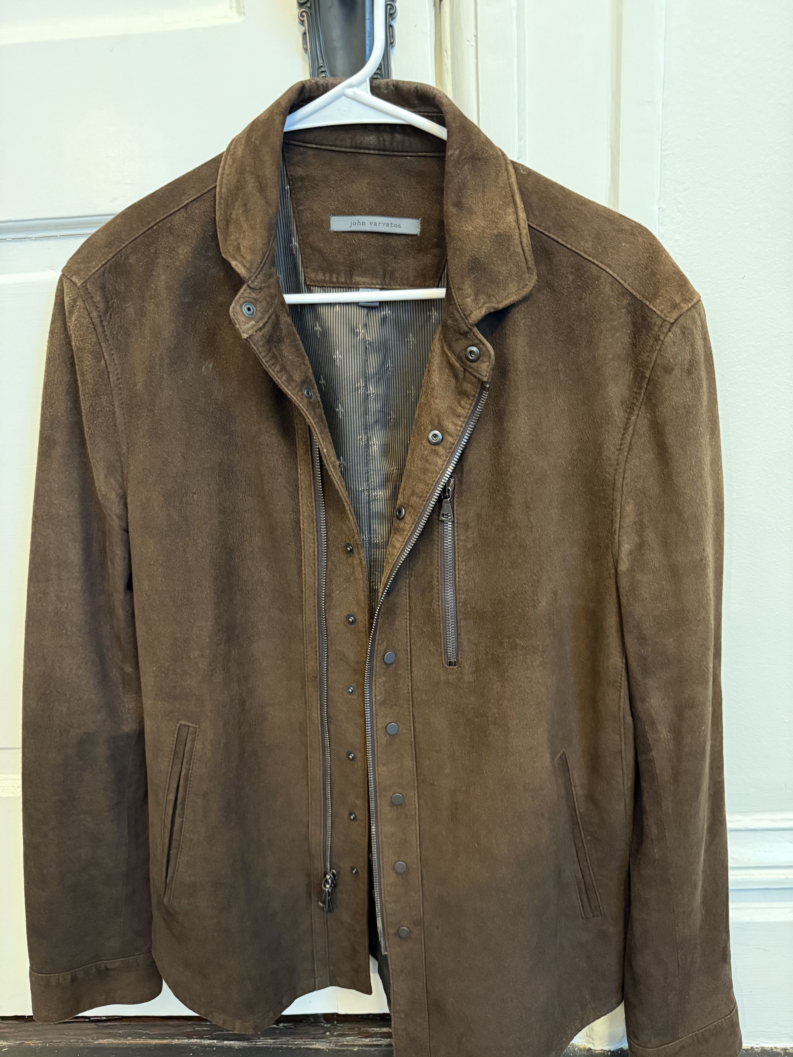 John Varvatos John Varvatos Suede Jacket Size US S / EU 44-46 / 1 - 1 Thumbnail