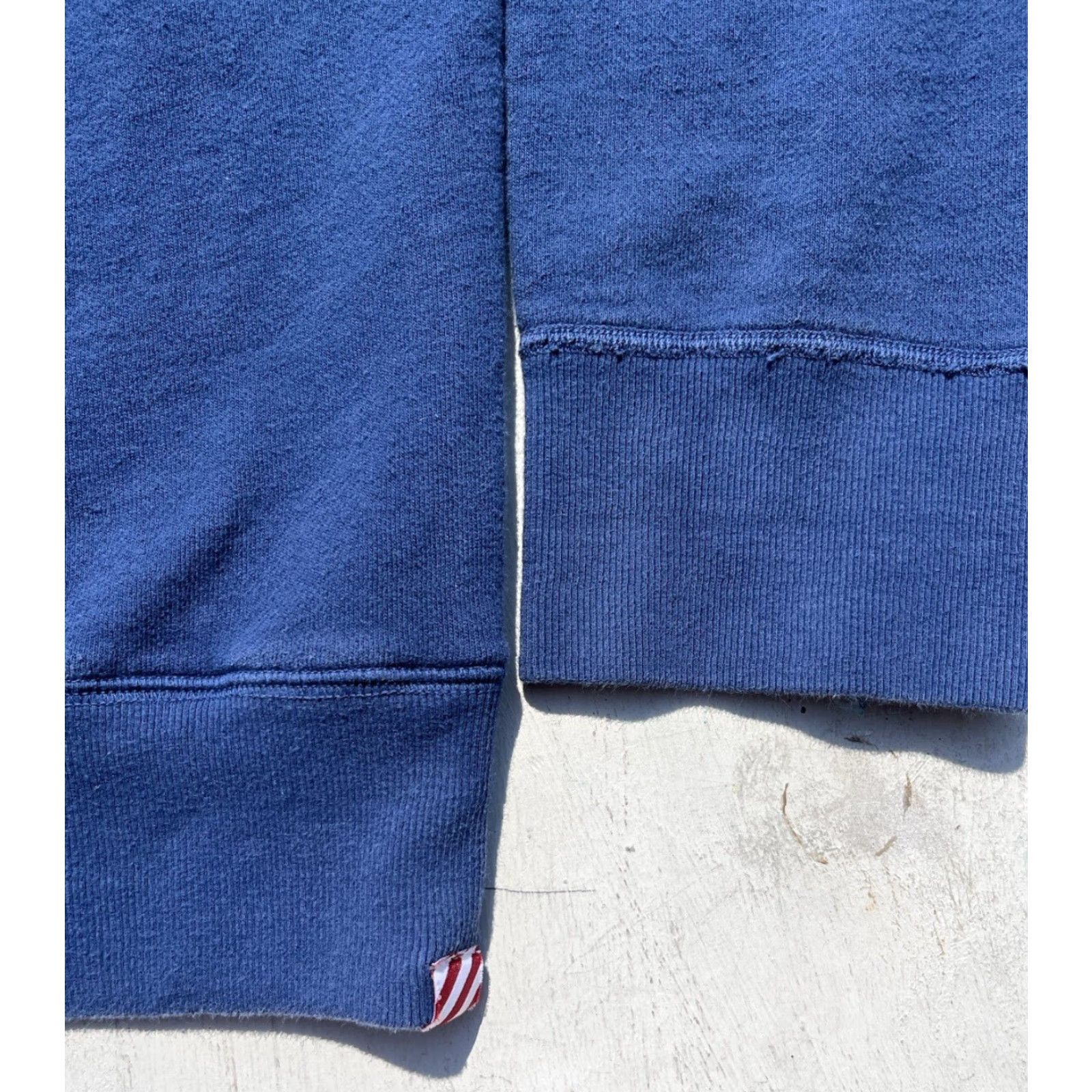 Vintage Freemans Sporting Club Sweatshirt Blue Solid XL Mens Crew Neck Pullover Heavyweight Casual Modern City Outdoor Logo - Size US XL / EU 56 / 4 - 6 Thumbnail