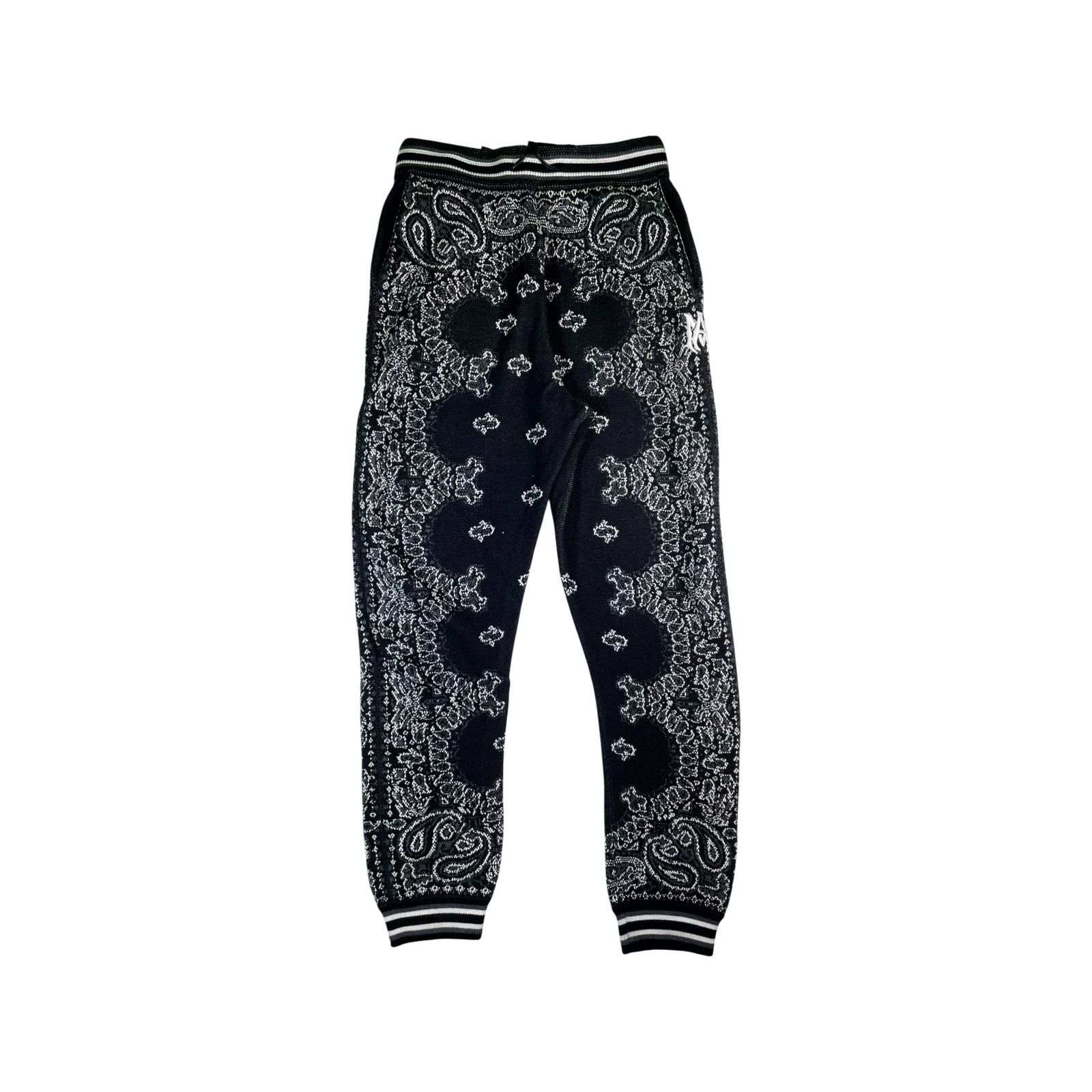 Amiri Amiri "MA Logo" Paisley Black Sweats Size US 32 / EU 48 - 1 Thumbnail