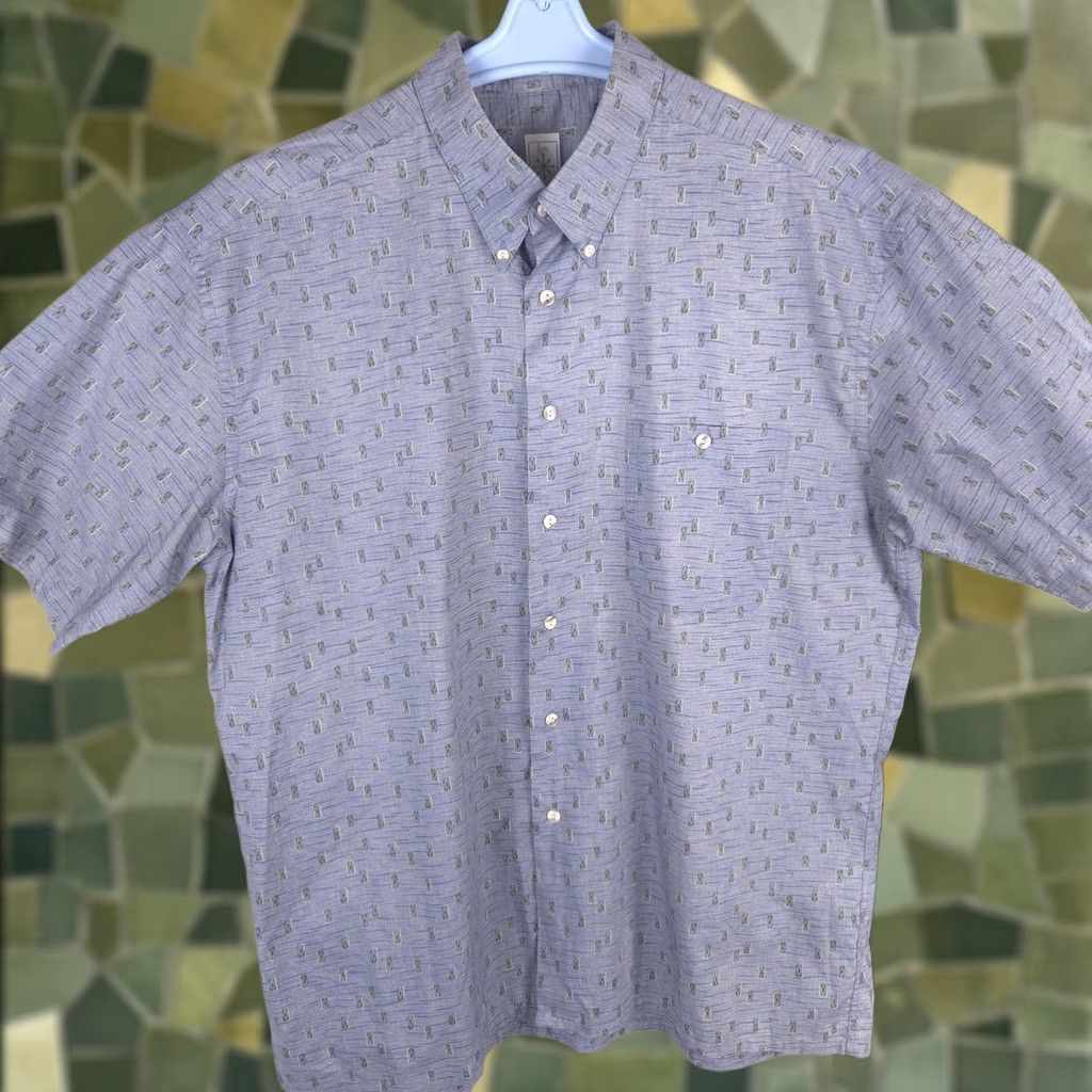 burma bibas dress shirts Size XL Purple White Gingham Cotton Spread Collar Long Sleeve Shirt Buy Vintage Burma Bibas Shirt Casual Green and Gray Button