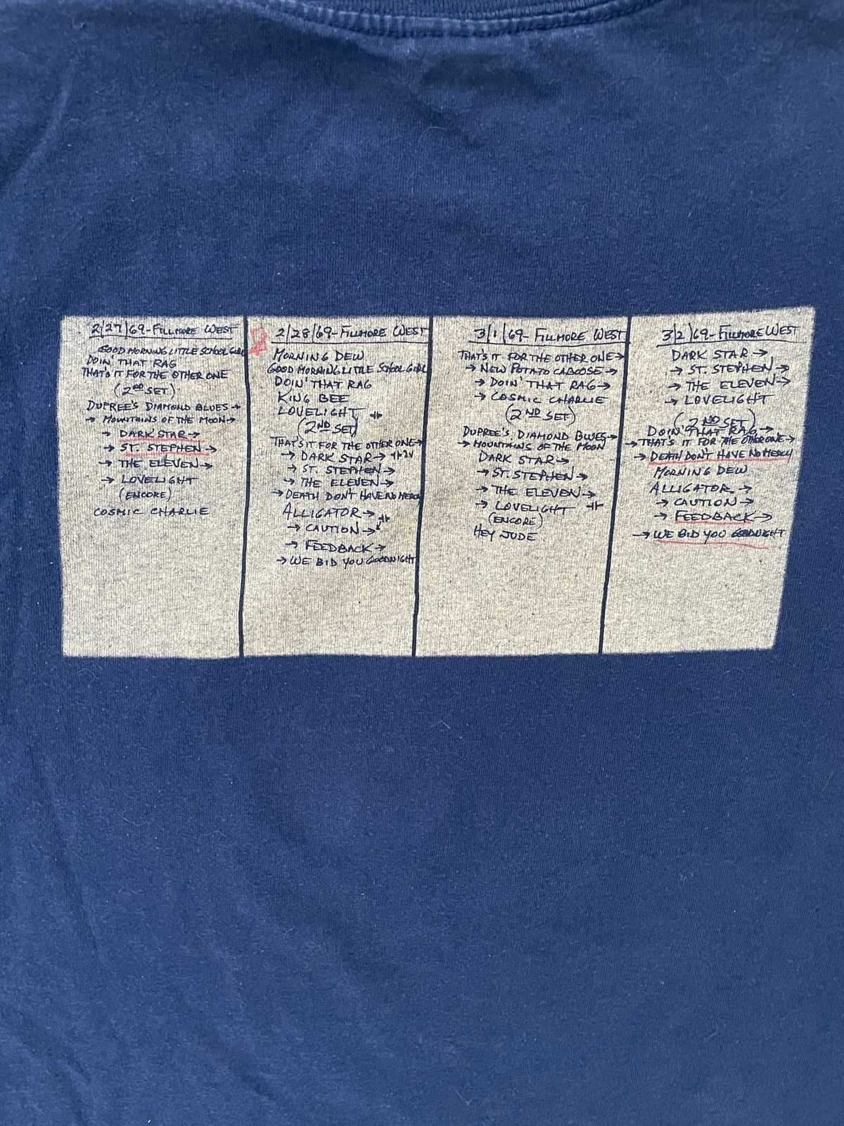 Grateful Dead × Vintage RARE FILLMORE WEST GRATEFUL DEAD TEE Size US L / EU 52-54 / 3 - 5 Thumbnail